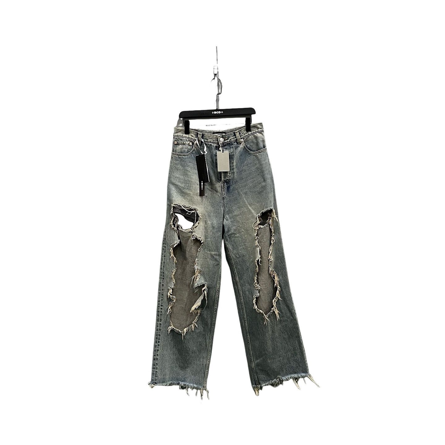 Balenciaga BALENCIAGA FALL22 RUNWAY DESTROYED SKATER DENIM JEANS