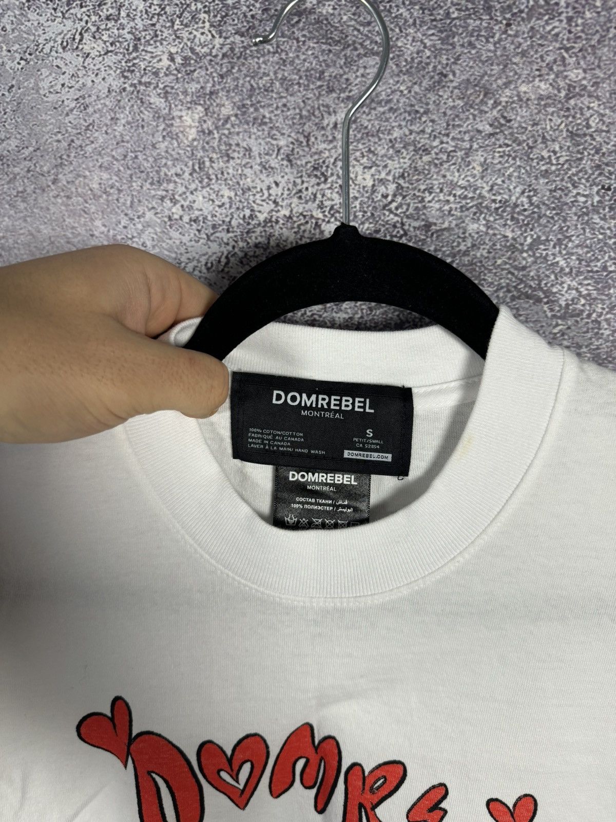 DOMREBEL Dom Rebel Montreal Graphic Print LOVE ❤️ White T Shirt Small Size US S / EU 44-46 / 1 - 8 Thumbnail