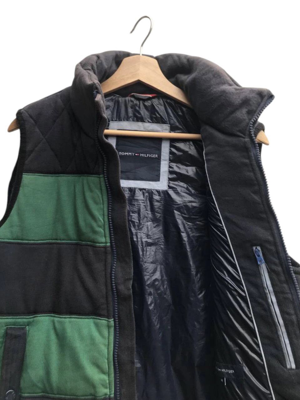 Tommy Hilfiger × Vintage Tommy Hilfiger Striped Numbering 9 Cotton Down Vest Size US M / EU 48-50 / 2 - 6 Thumbnail