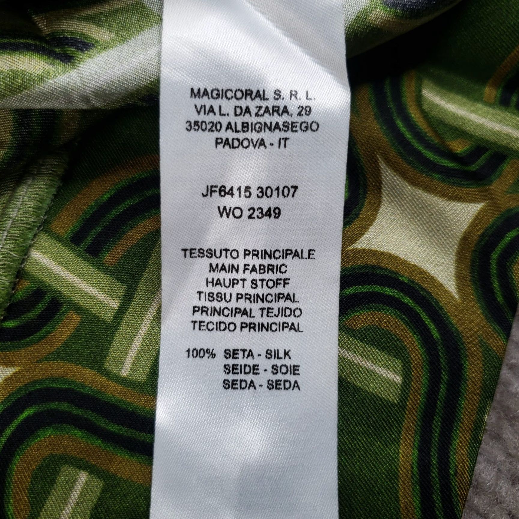 Vintage VINTAGE Maliparmi Dress Geometric 100% Silk Green Shift Womens Size 40 Knee Length Casual Size S / US 4 / IT 40 - 7 Thumbnail