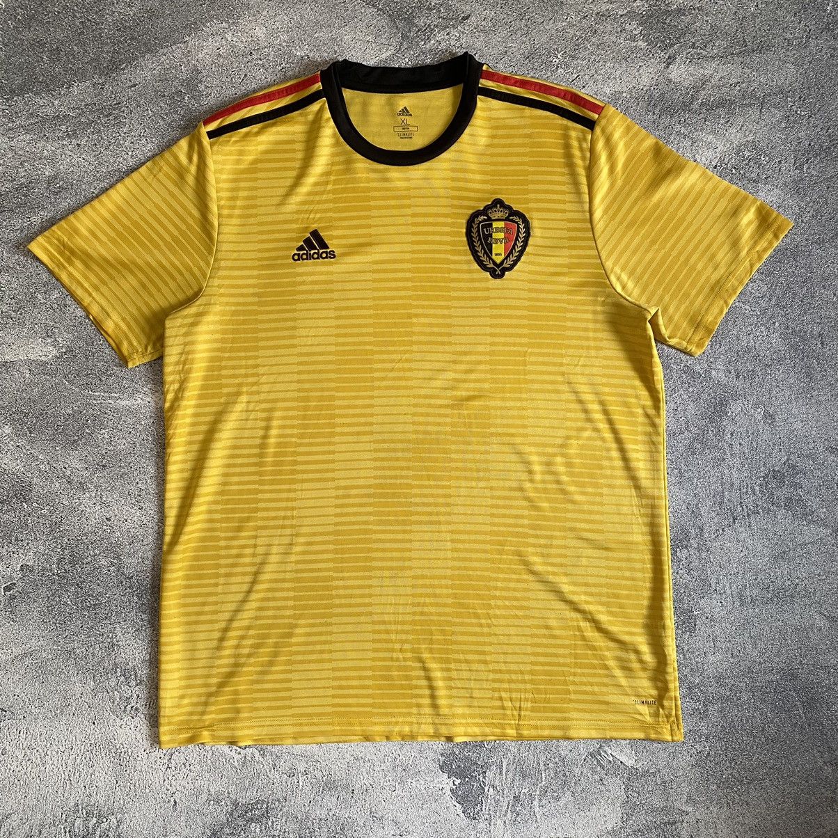 Adidas Vintage adidas belgium national 2017 2018 away soccer jersey Size US XL / EU 56 / 4 - 1 Thumbnail