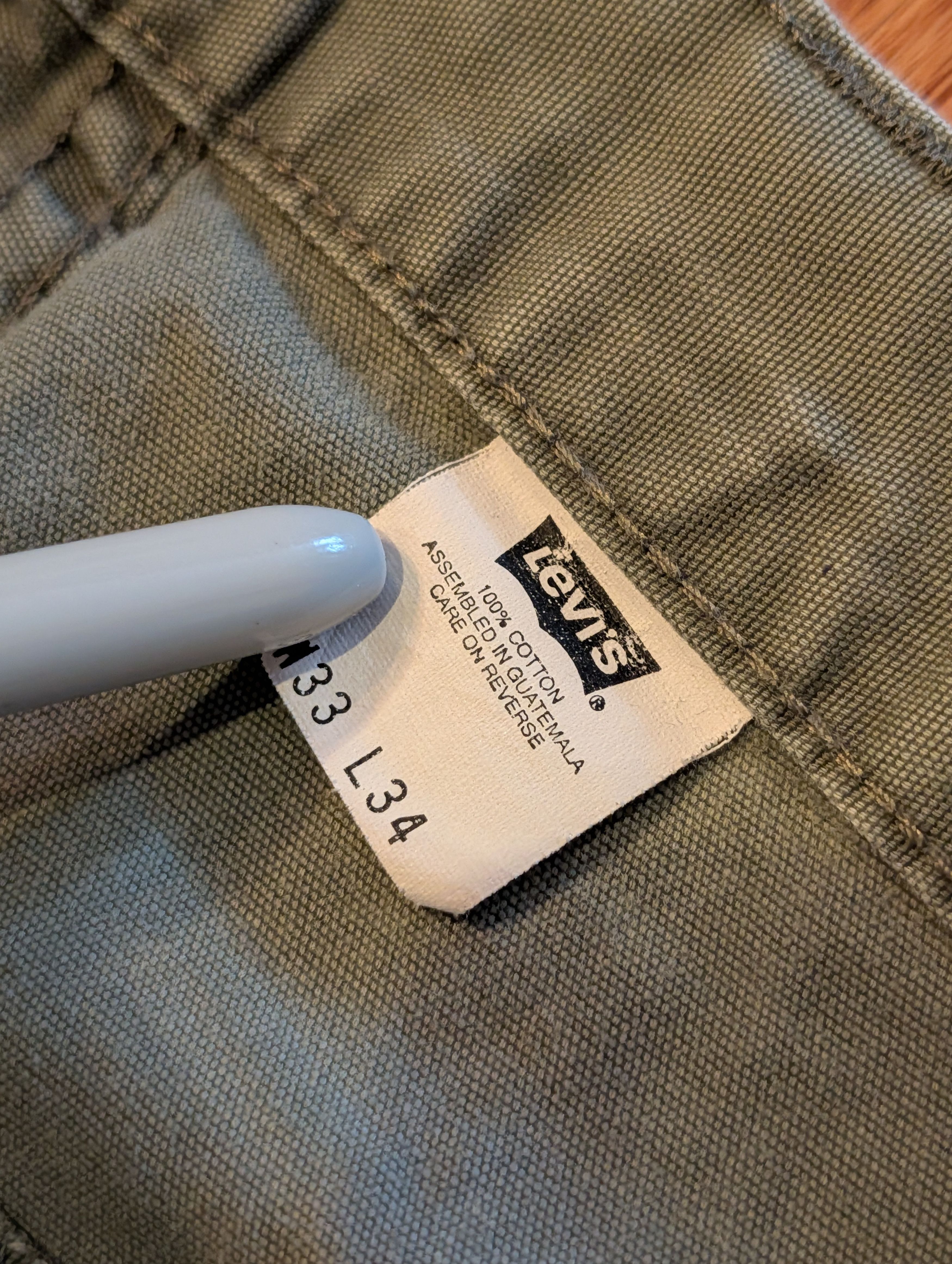 Levi's Levi’s 541 Athletic Taper Cargo Pants Green Men’s 33x34 Size US 33 - 5 Thumbnail