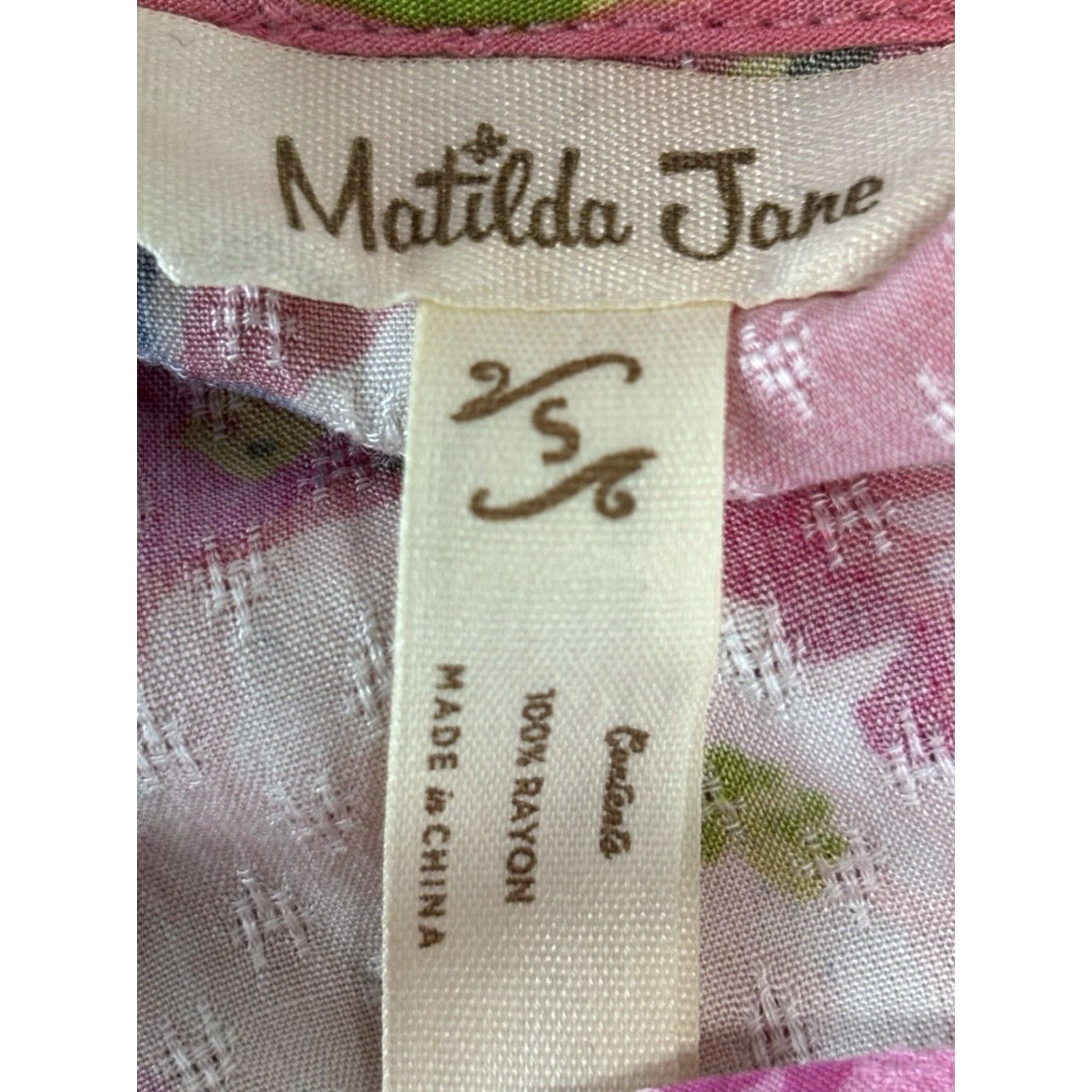 Vintage Matilda Jane Enchanted Garden Fresh Florals Ruffle Sleeve Tiered Dress Large Size S / US 4 / IT 40 - 8 Thumbnail
