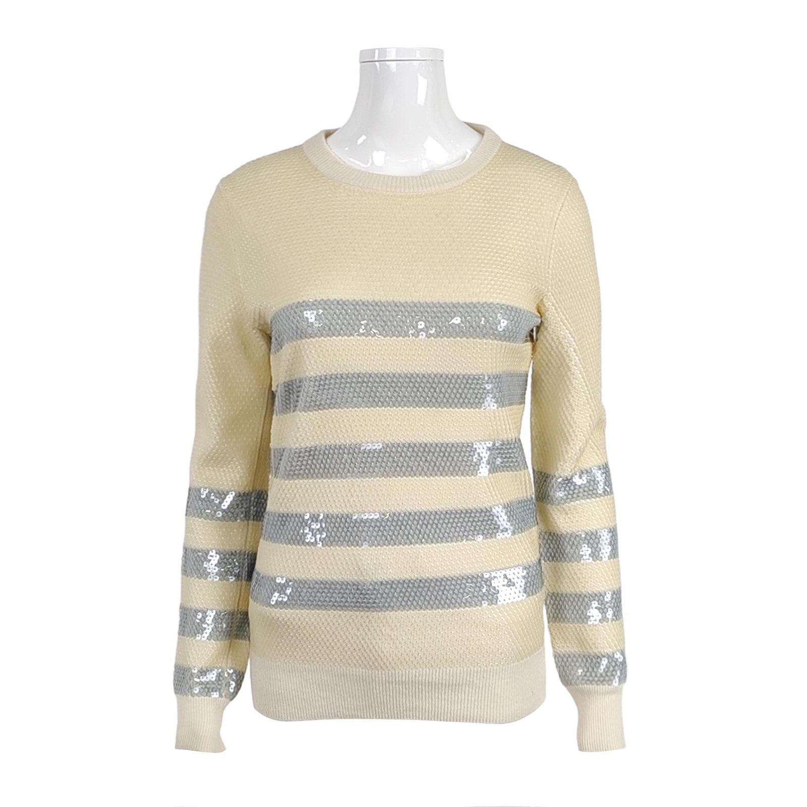 Gucci Gucci Sequin Striped Sweater Size S Size S / US 4 / IT 40 - 1 Thumbnail