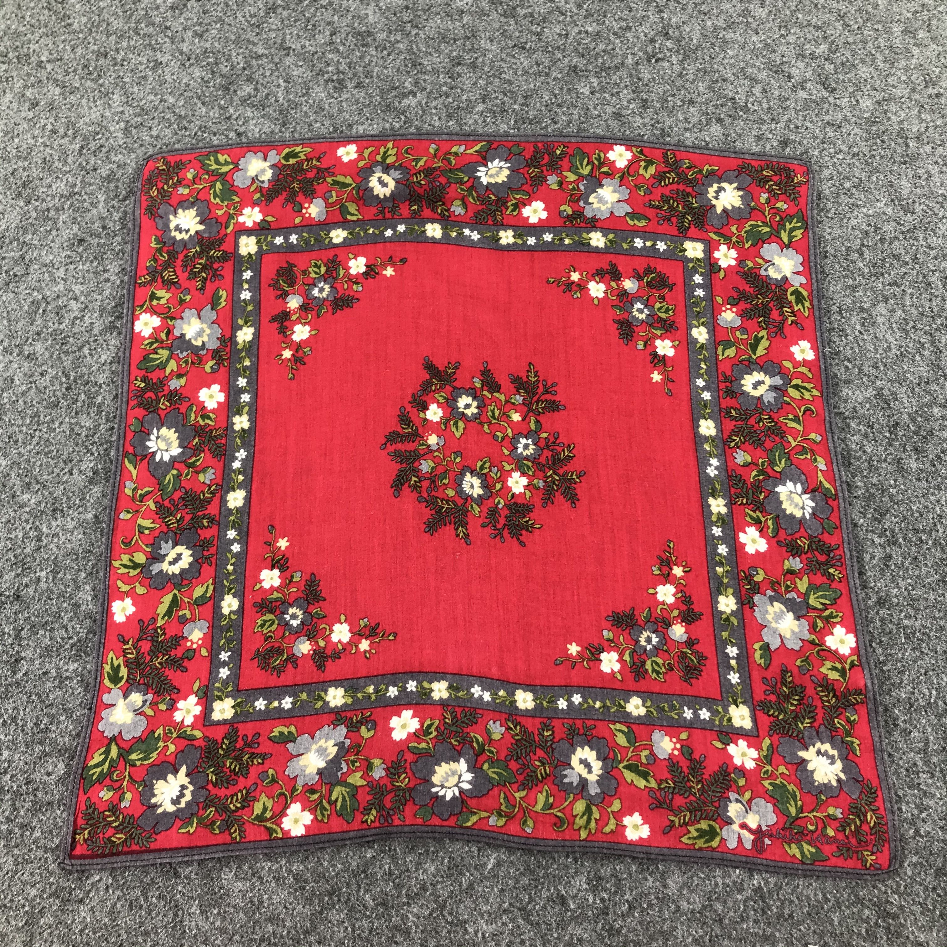 Japanese Brand Yukiko Hanai Floral Handkerchief Neckerchief Bandana H108 Size ONE SIZE - 1 Thumbnail