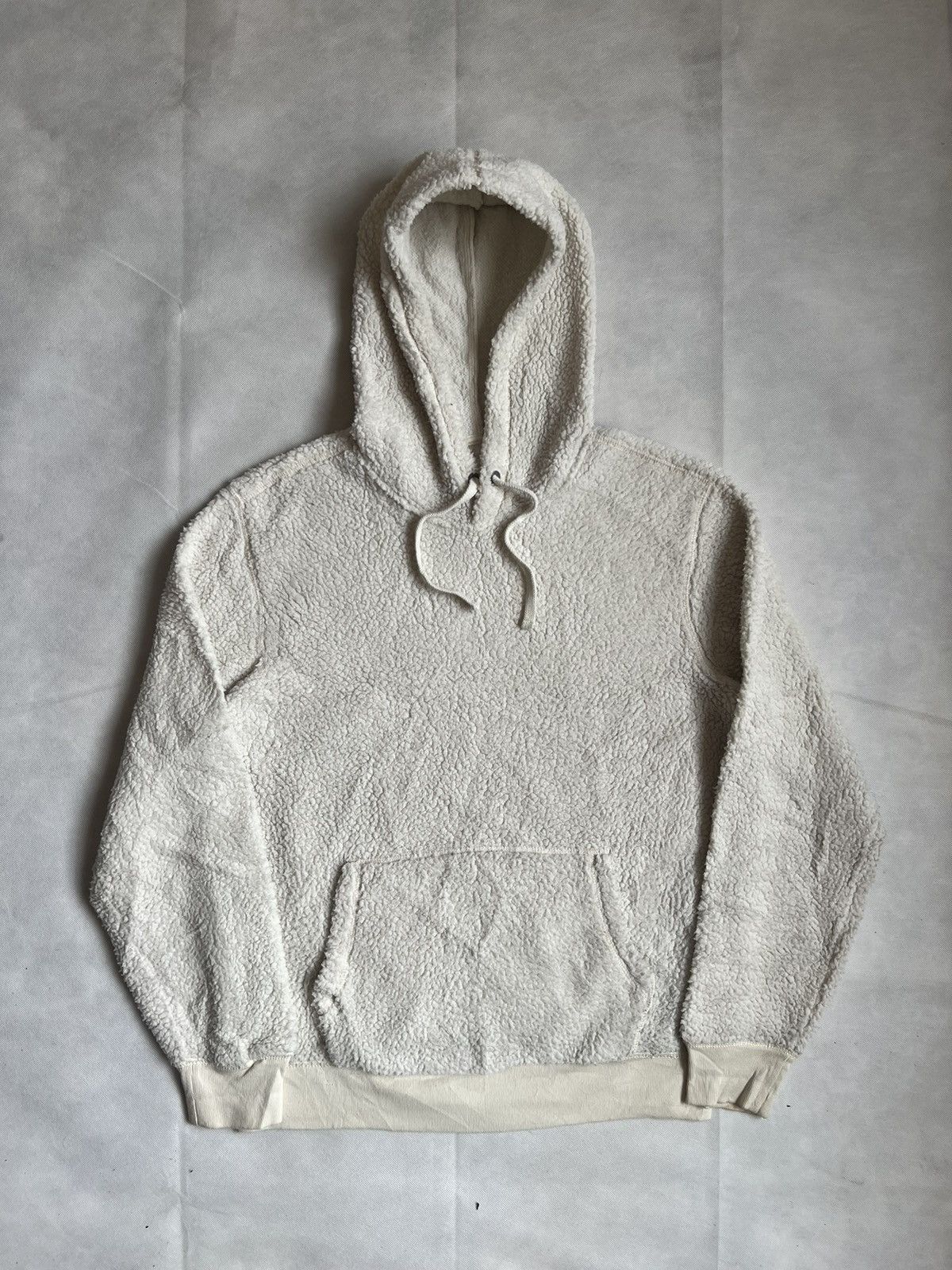 Gap Gap Fleece Sherpa Lining White Pullover Hoodie Size US S / EU 44-46 / 1 - 1 Thumbnail