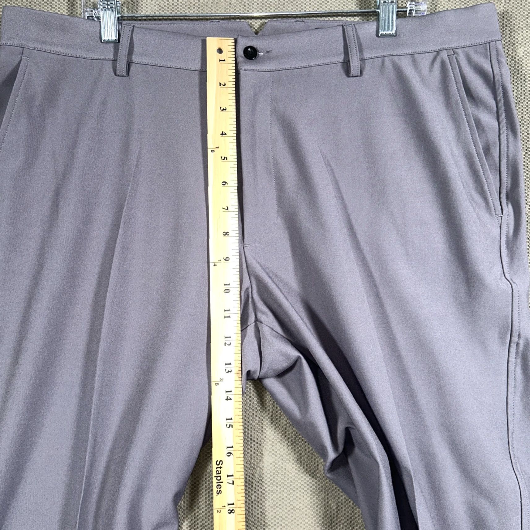Vintage Dunning Golf Pants Mens 38 X 34 Gray Performance Stretch Straight Pants Shirt? Size US 38 / EU 54 - 3 Thumbnail