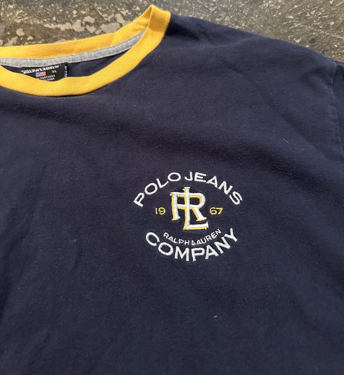 Polo Ralph Lauren × Vintage Vintage 90s Polo Jeans Company Tee Size US XL / EU 56 / 4 - 2 Thumbnail