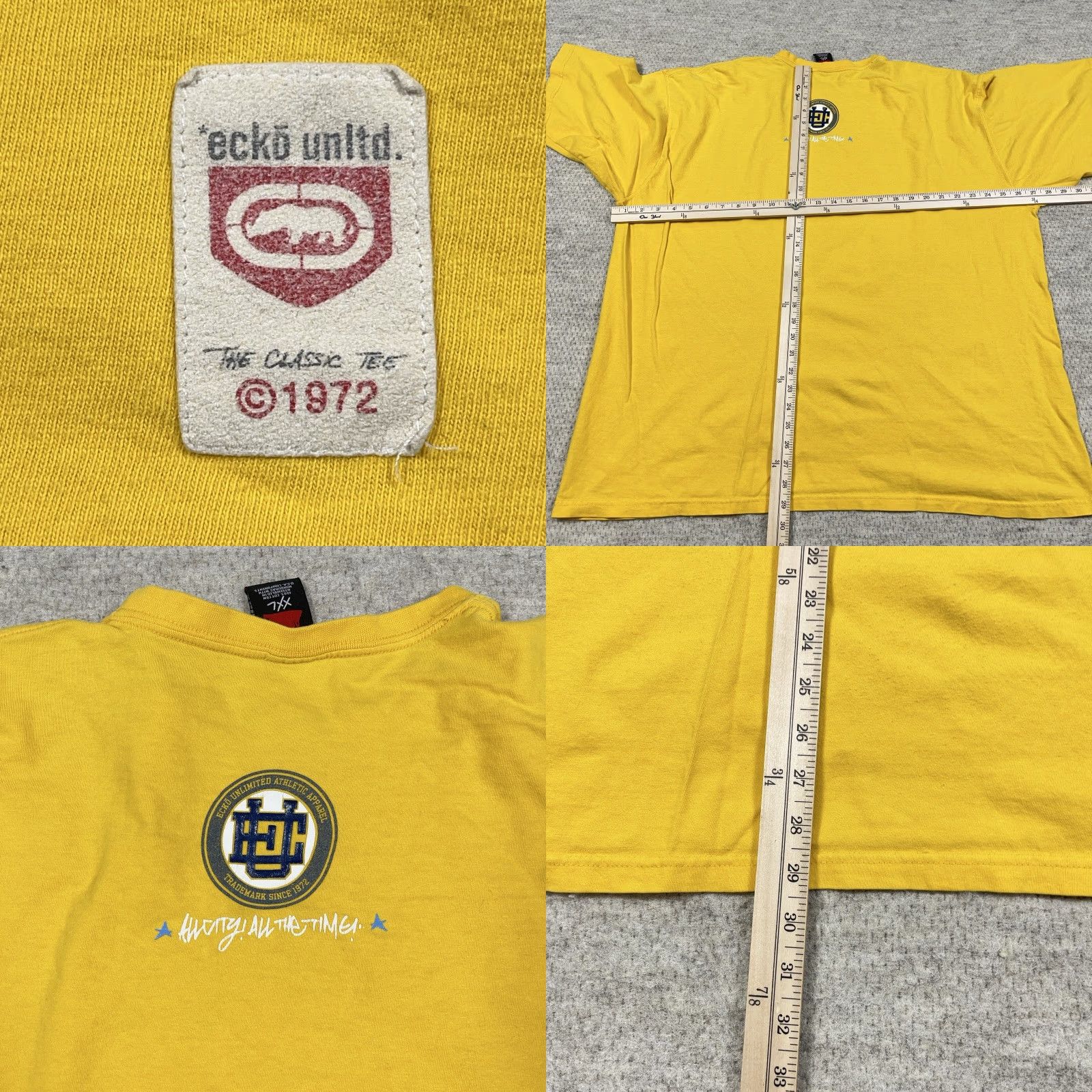 Ecko Unltd. VINTAGE Ecko Unltd Shirt Men 2XL Yellow Tee Camouflage Logo Graphic 2000s Hip Hop Adults Size US XXL / EU 58 / 5 - 8 Thumbnail