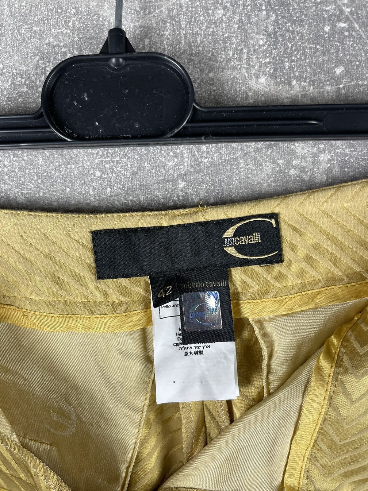 Just Cavalli Just Cavalli Tailored Jacket and Pants Suit Late 2000s Gold Size M / US 6-8 / IT 42-44 - 18 Thumbnail
