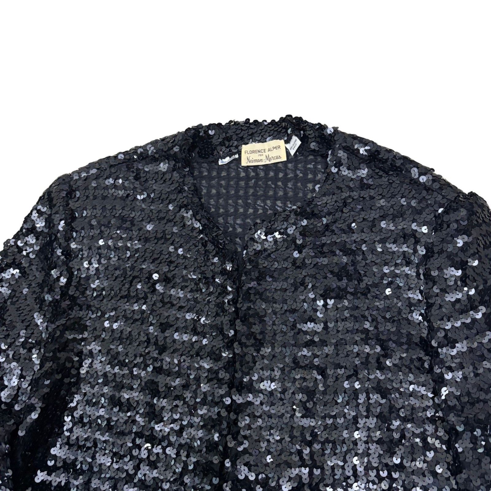 Neiman Marcus Vintage 80s Neiman Marcus Sequins Jacket Retro Blazer Medium Size M / US 6-8 / IT 42-44 - 3 Thumbnail