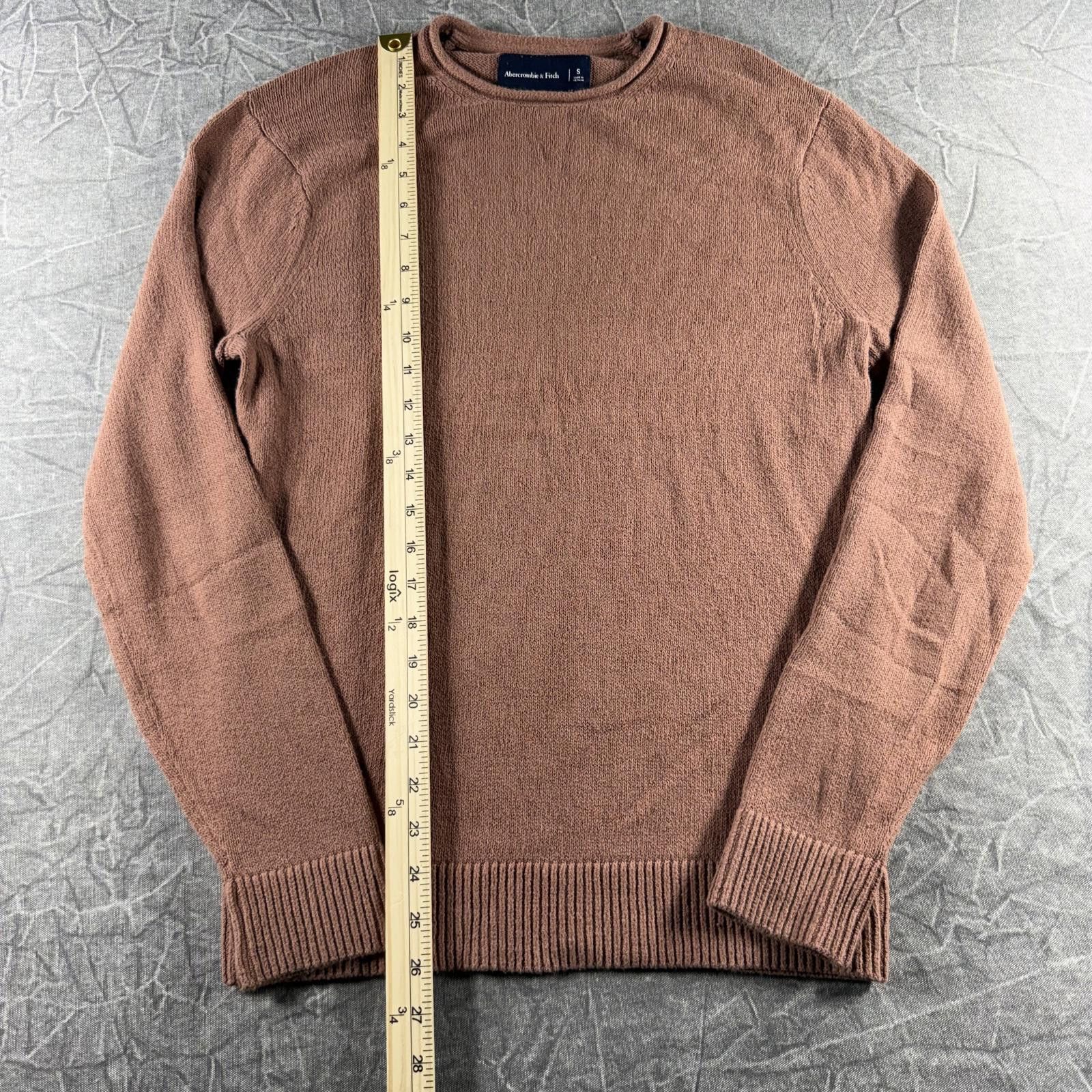 Abercrombie & Fitch Abercrombie Shirt Women's S Brown Knit Long Sleeve Size S / US 4 / IT 40 - 3 Thumbnail