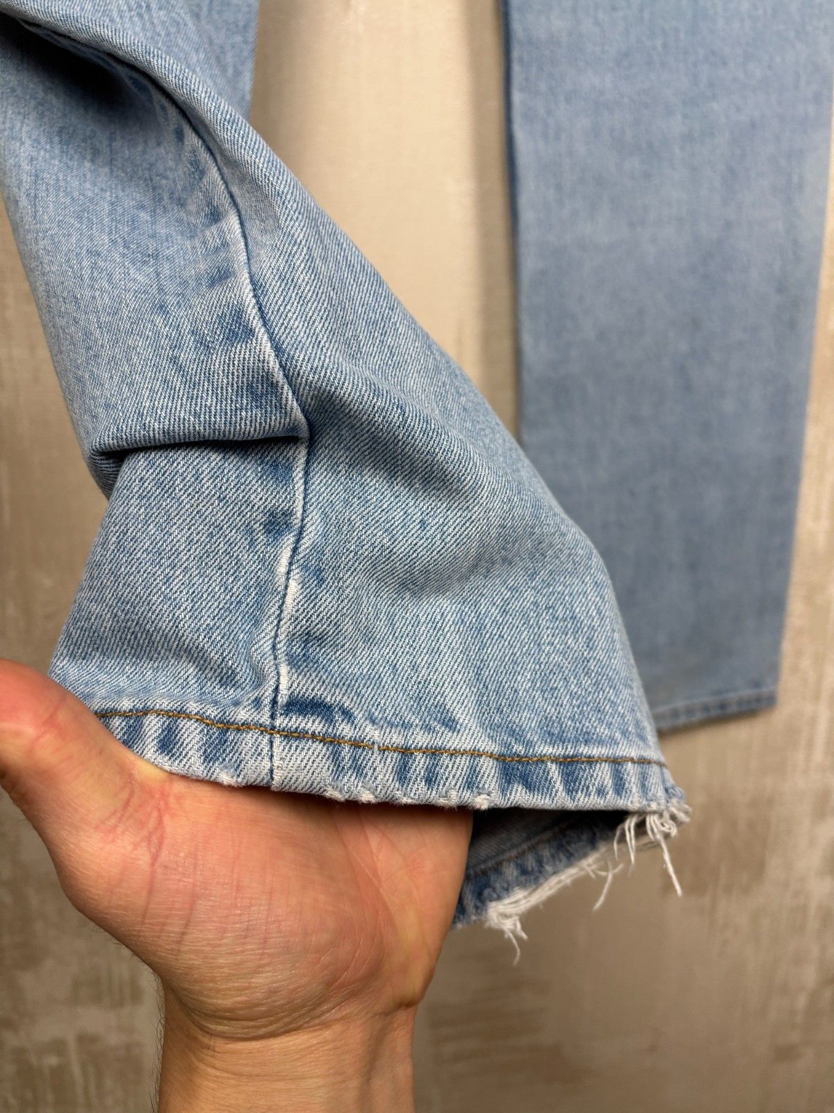 Levi's Vintage Levi's 751 02 Light Blue Stone Wash Denim Jeans Size US 33 - 20 Thumbnail