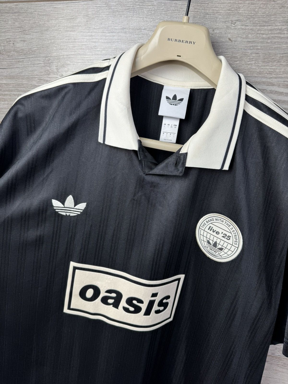 Adidas Adidas x Oasis Tour Jacquard Jersey 'Black' - Size L Size US L / EU 52-54 / 3 - 9 Thumbnail