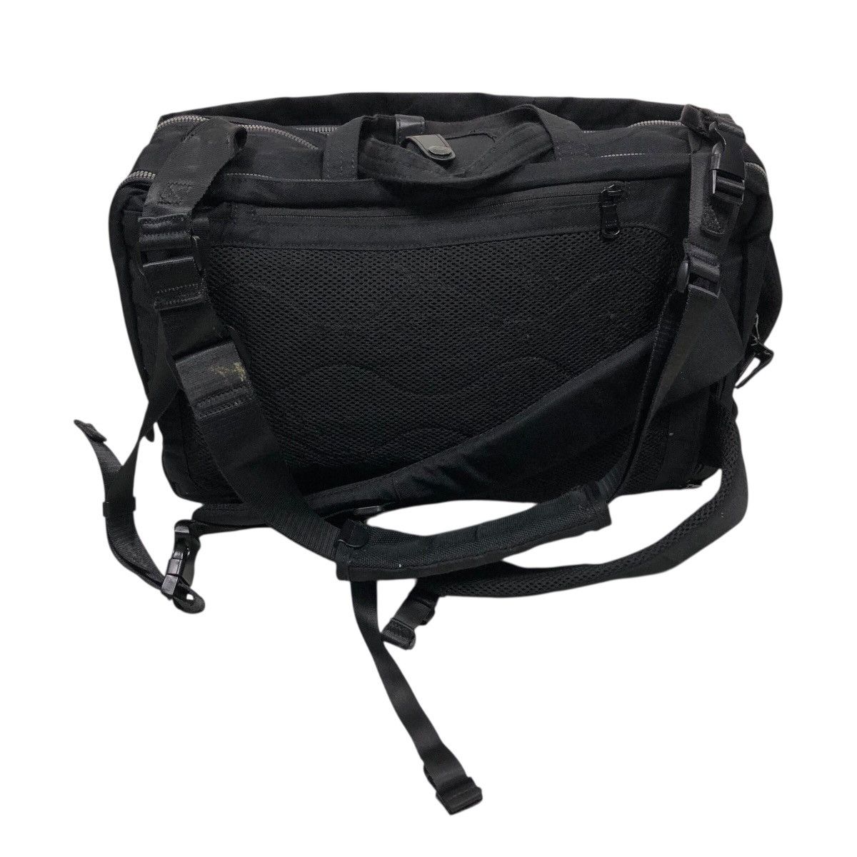 Japanese Brand 📌Rich Black Vintage Multi Use Back Pack Cordura Fabric Size ONE SIZE - 7 Thumbnail