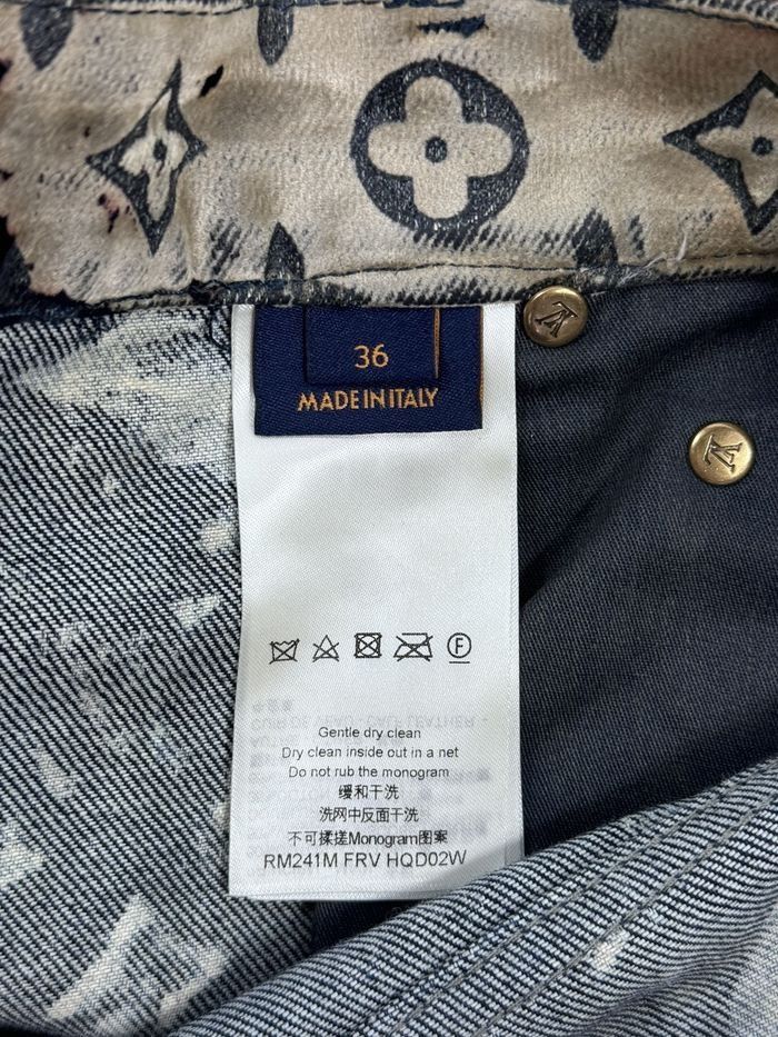 Louis Vuitton Monogram Print Faded Denim Size US 36 / EU 52 - 10 Thumbnail