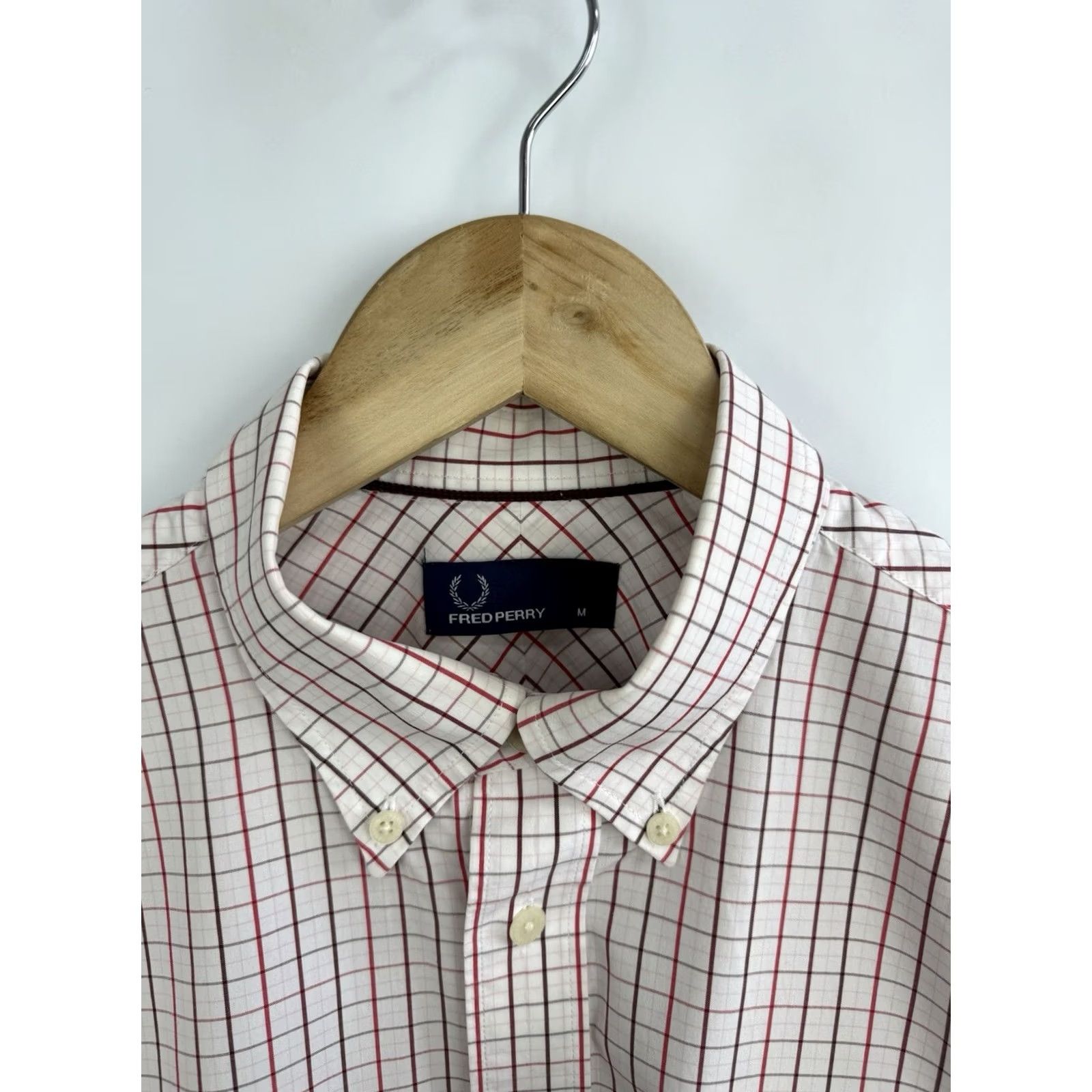 Fred Perry Fred Perry Classic Check Button-Down Shirt Embroidered Logo Size M Multicolor Mens Shirt Size US M / EU 48-50 / 2 - 5 Thumbnail