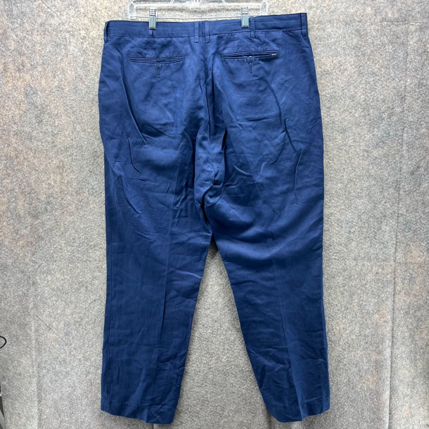 Polo Ralph Lauren Polo Ralph Lauren Dress Pants Men 40x30 Blue Chino Pleated Straight Fit Trouser Size US L / EU 52-54 / 3 - 2 Thumbnail