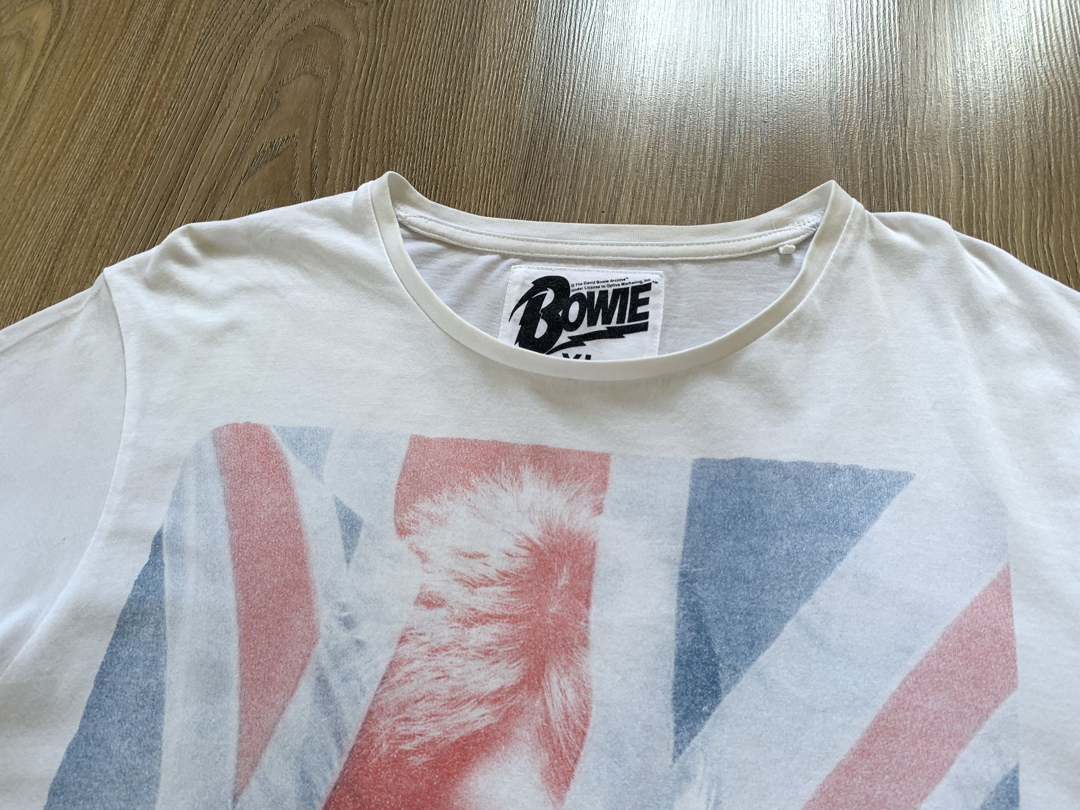 Band Tees × Vintage David Bowie Printed White T-Shirt Size US XL / EU 56 / 4 - 4 Thumbnail