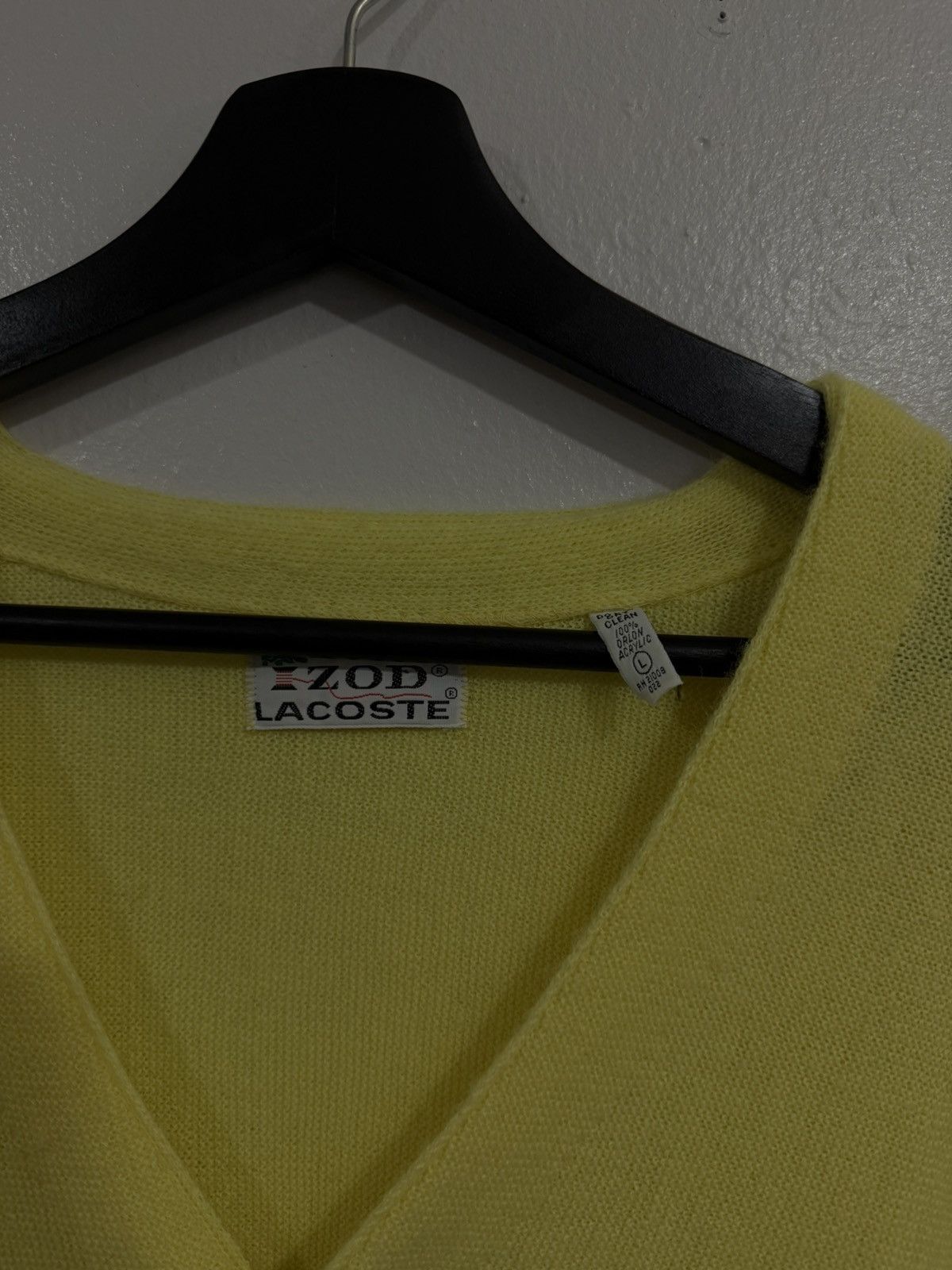 Lacoste Lacoste nice yellow cardigan Size US L / EU 52-54 / 3 - 2 Thumbnail