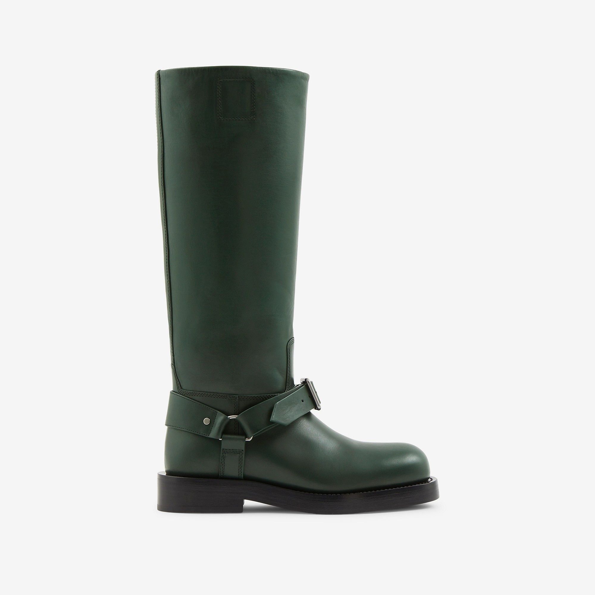 Burberry o1w1db10125 Leather Saddle Tall Boots in Green Size US 5 / IT 35 - 1 Thumbnail