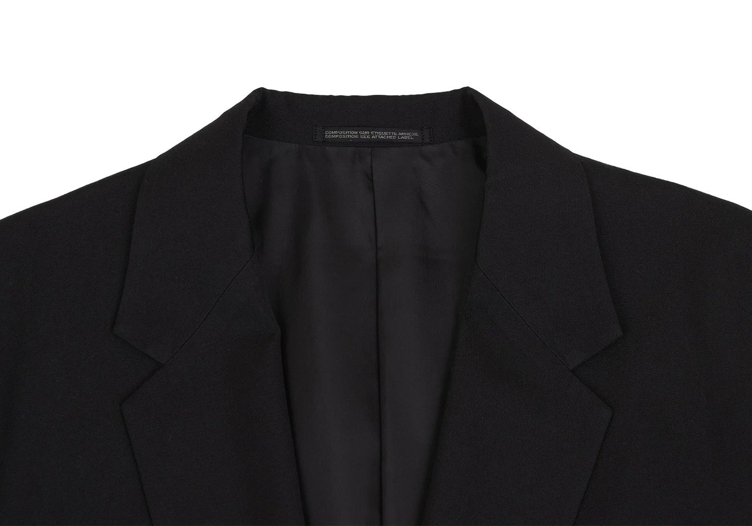 Yohji Yamamoto Yohji Yamamoto Wool Gabardine Jacket Black 3 Size US L / EU 52-54 / 3 - 6 Thumbnail