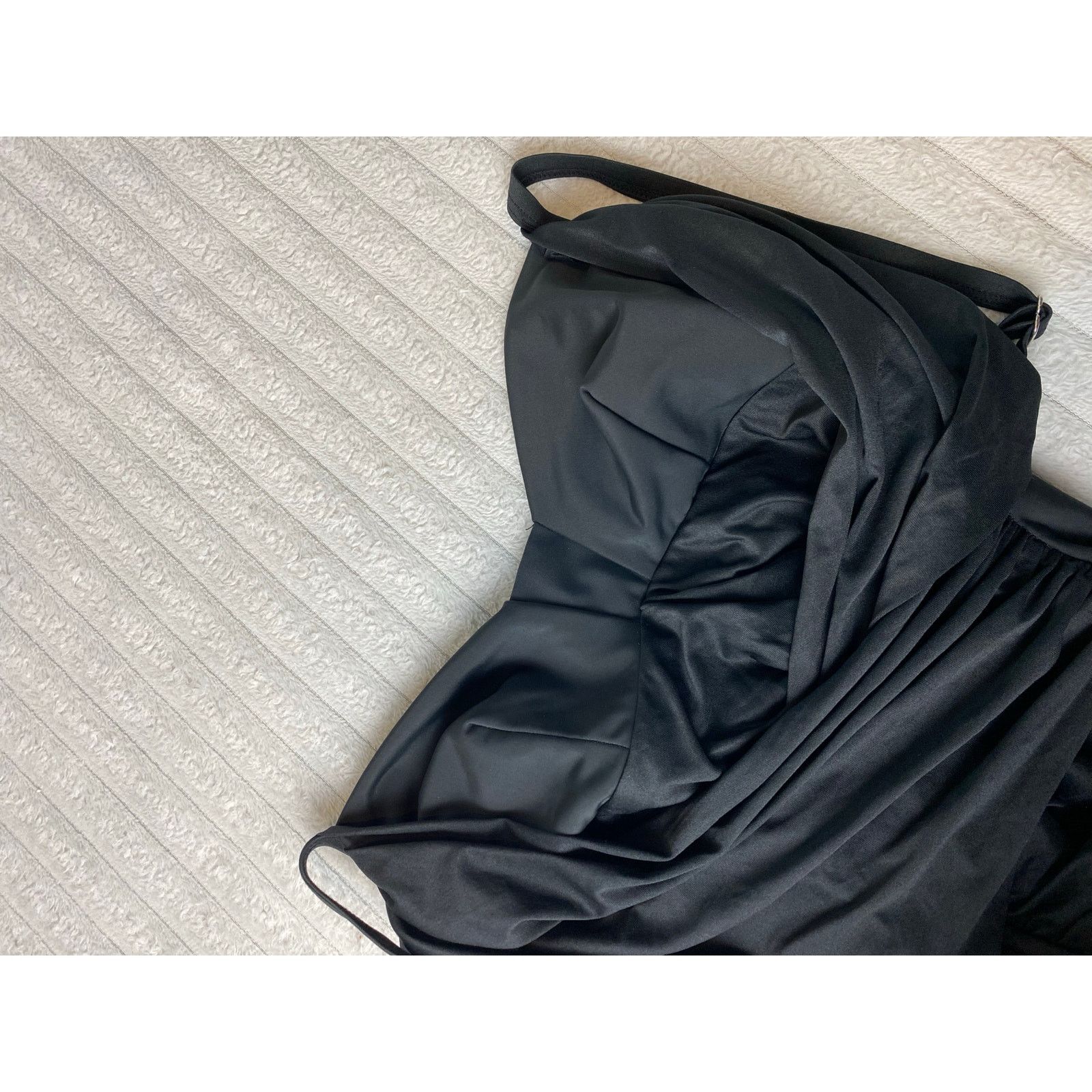 Jantzen Jantzen Classics Draped Surplice Mailot Swimsuit Black Sz 10 Size ONE SIZE - 3 Thumbnail