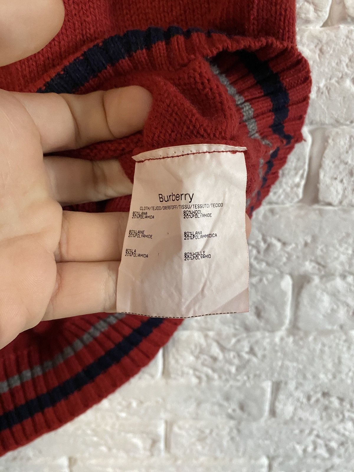 Burberry × Vintage Vintage Wool West Burberry London Tank Top Size US L / EU 52-54 / 3 - 4 Thumbnail