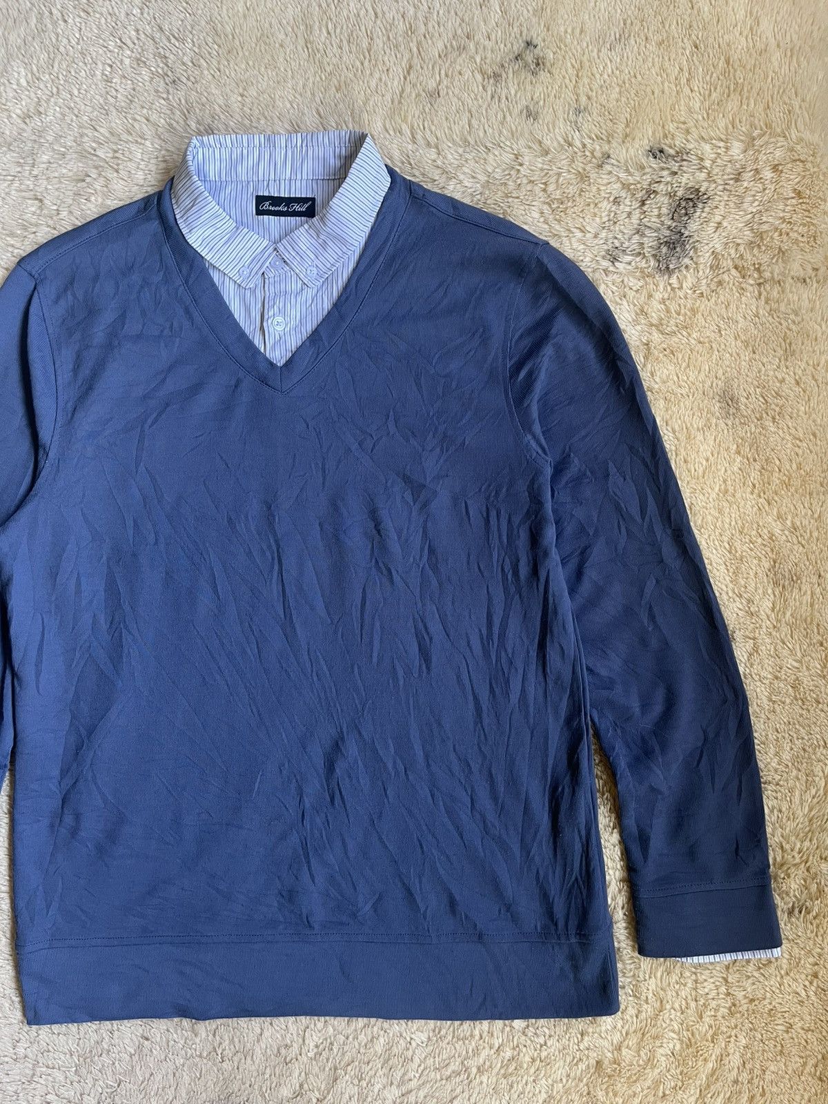 Japanese Brand Japan Grunge Double Layer Brooks Hill Longsleeve Size US L / EU 52-54 / 3 - 3 Thumbnail