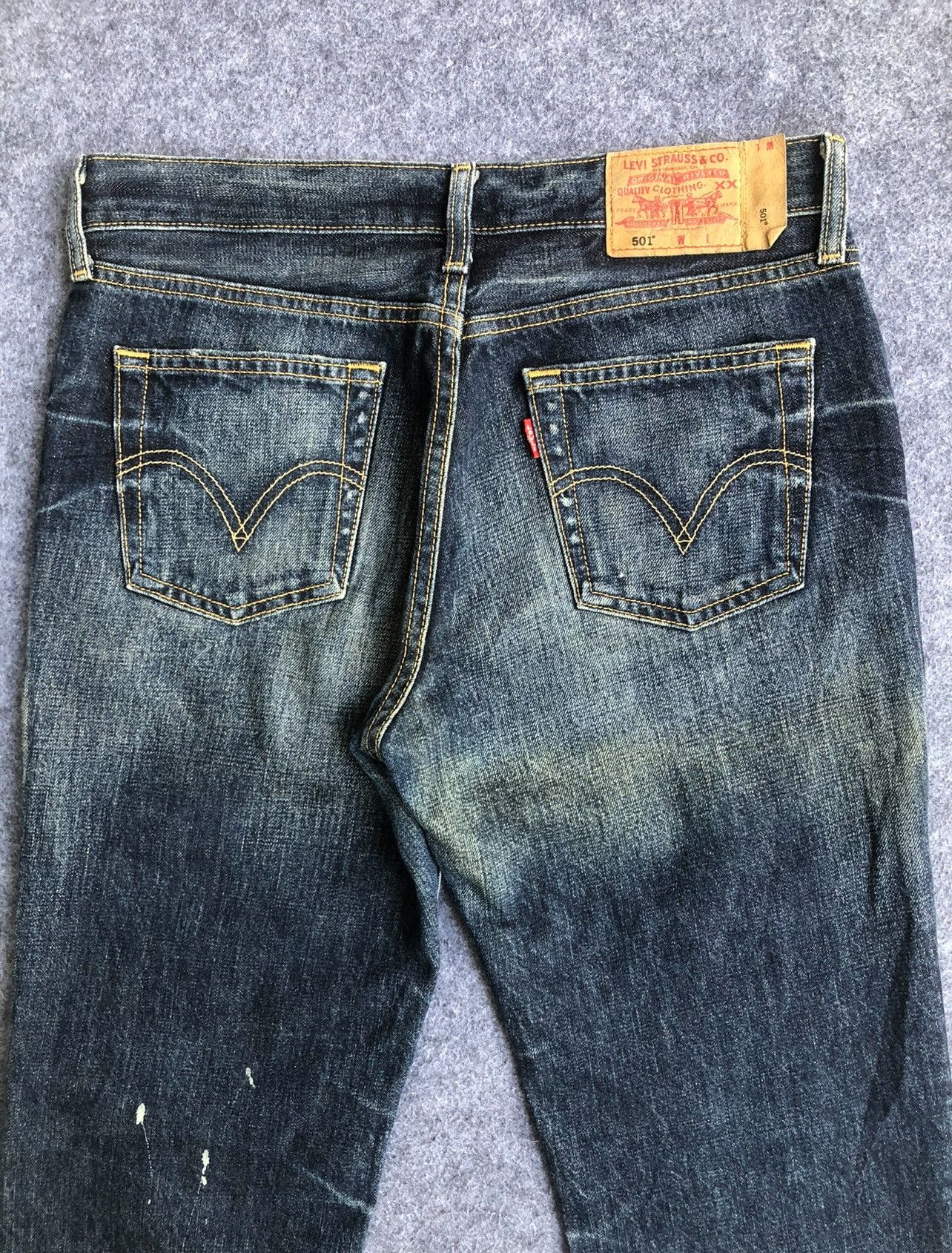 Levi's Rare🔥Vtg Levis 501 Painter Distressed Denim Jeans Size US 30 / EU 46 - 4 Thumbnail