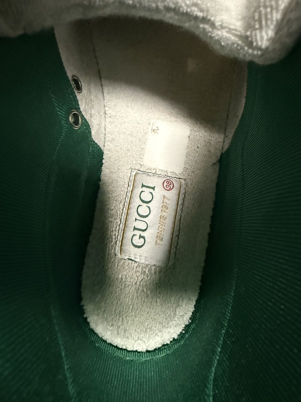 Gucci Gucci monogram high tops sz 38 Size US 8 / IT 38 - 8 Thumbnail
