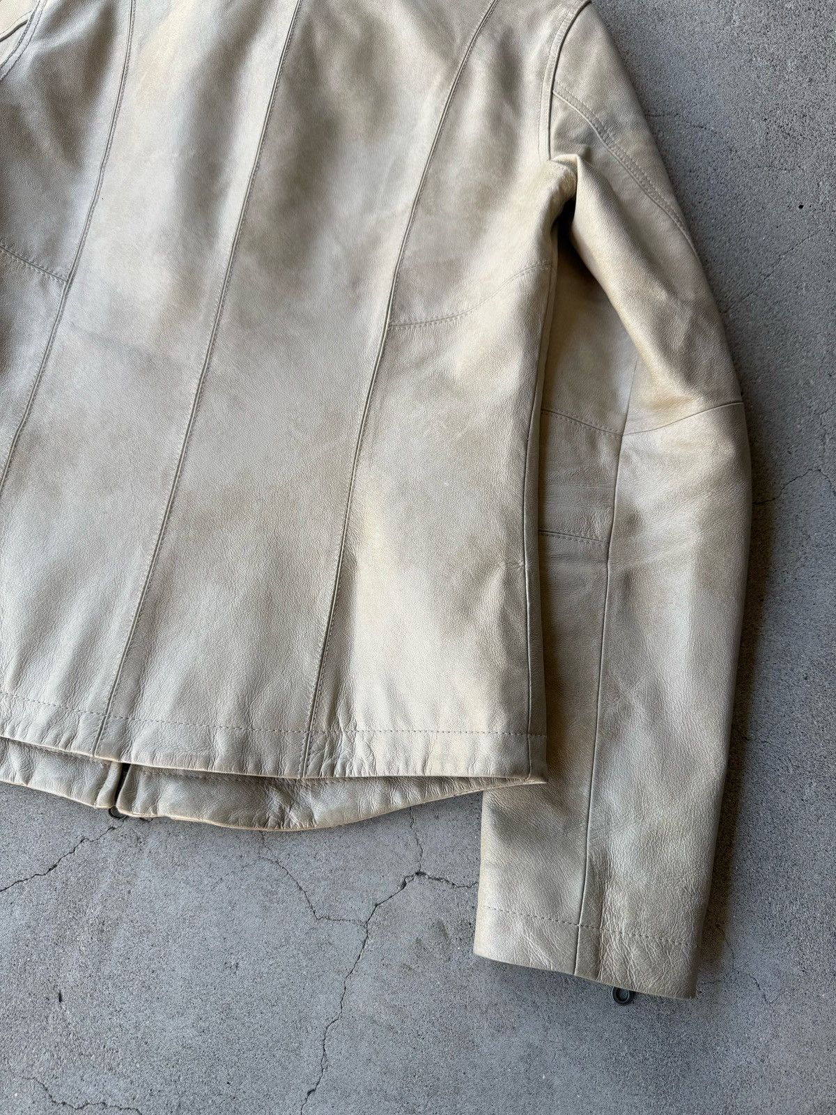 Morgan Homme Rare Japanese Label Y2K MORGAN HOMME 00's Leather Jacket Size US M / EU 48-50 / 2 - 7 Thumbnail