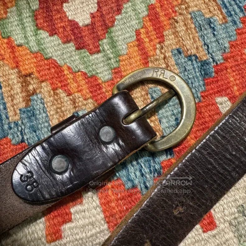RRL Ralph Lauren RRL Ralph Lauren Horseshoe buckle leather belt Size ONE SIZE - 4 Thumbnail