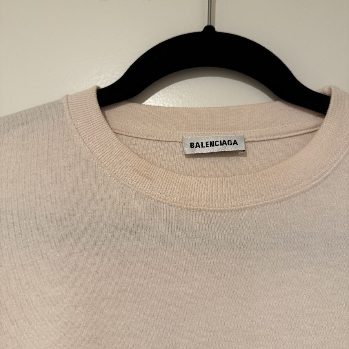 Balenciaga Balenciaga Logo Crewneck Light Pink Short Sleeve T-Shirt Size M / US 6-8 / IT 42-44 - 3 Thumbnail