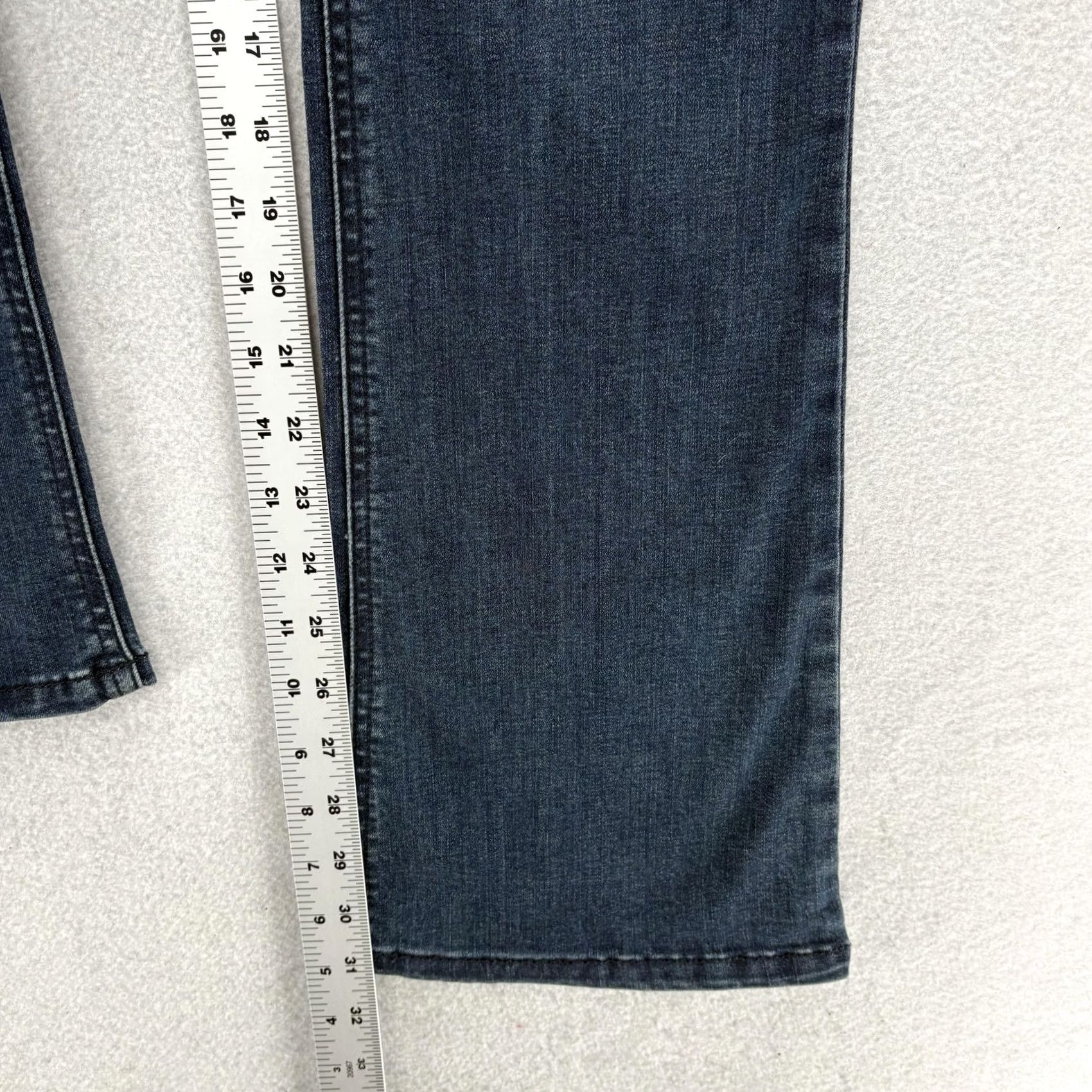 Vintage Democracy Ab Solution Bootcut Jeans Womens 4 Blue Dark Wash Mid Rise Stretch Size 27" / US 4 / IT 40 - 7 Thumbnail