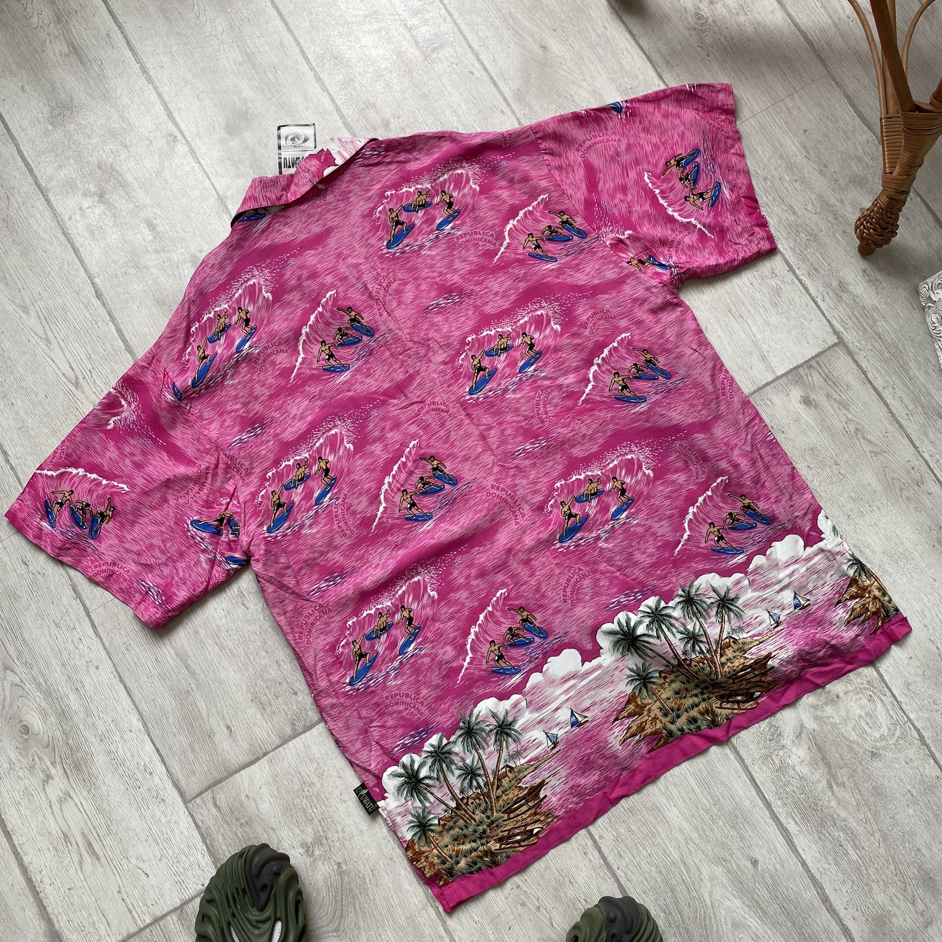 Vintage 🏝️ Vintage 90s Havaiian shirt Short Sleeve Y2K Size US XXL / EU 58 / 5 - 7 Thumbnail