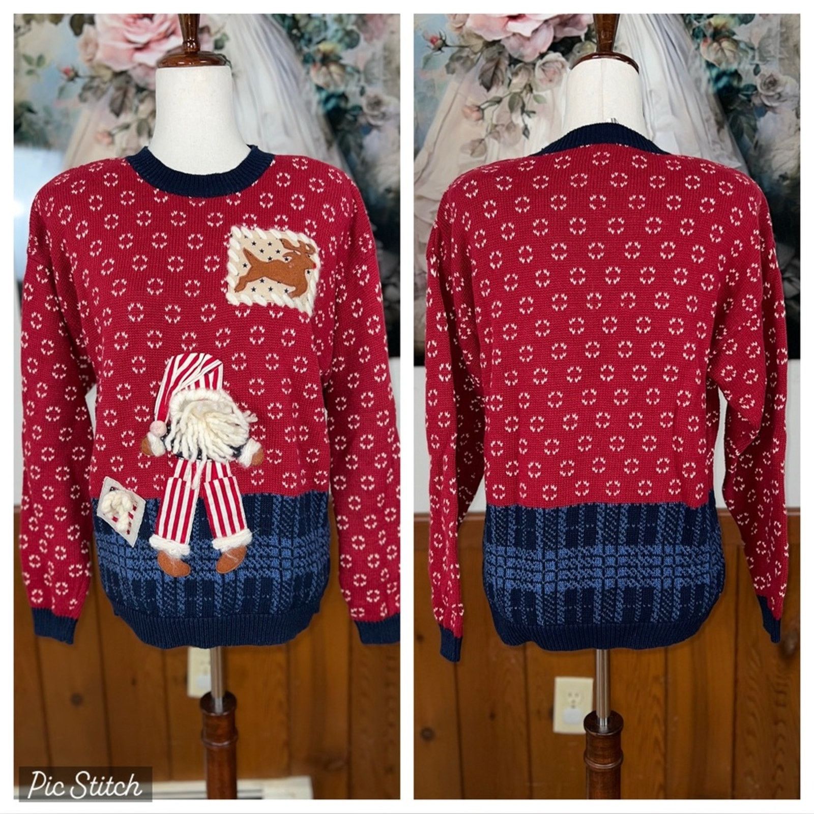 Other Adorable Vintage 90s Susan Bristol Ramie Cotton Sweater! Size M / US 6-8 / IT 42-44 - 1 Thumbnail