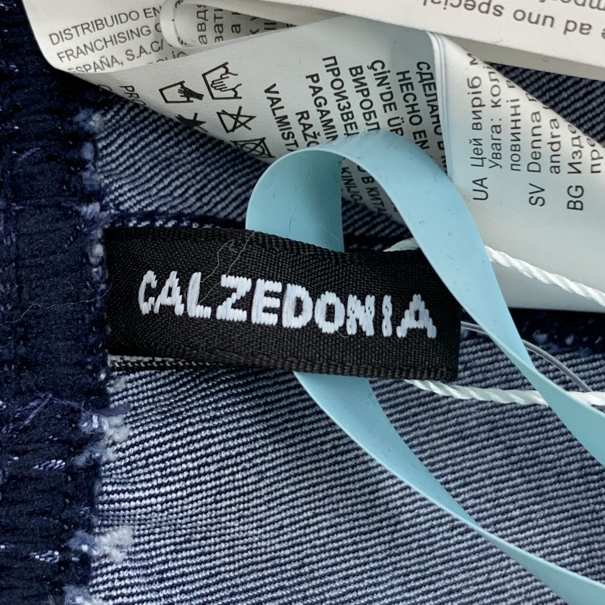 Calzedonia Calzedonia Dark Blue Letter Badge Cotton Denim Pants K26WX Size US 32 / EU 48 - 6 Thumbnail