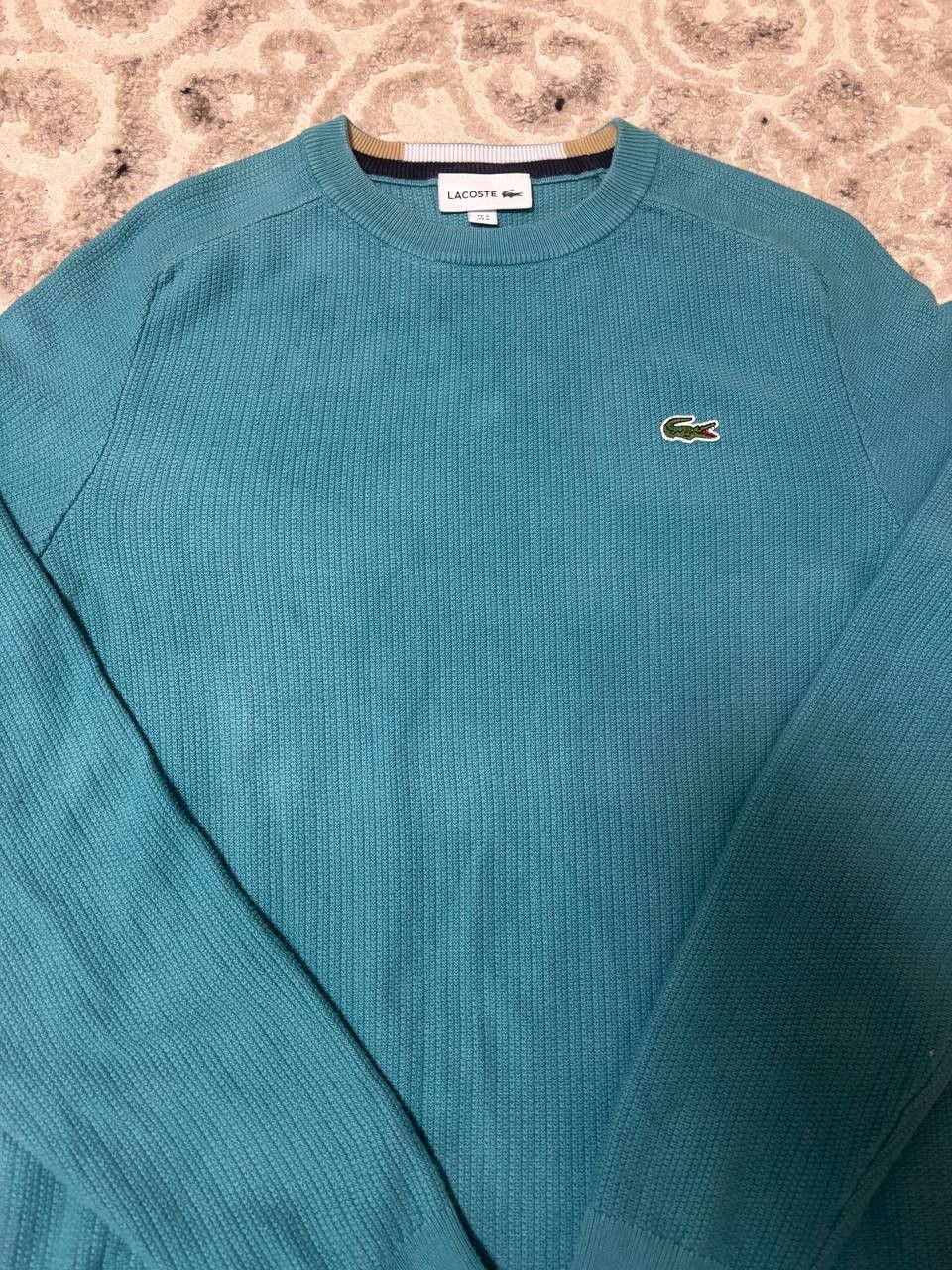 Lacoste Lacoste Knit Crewneck Sweater – Teal Blue Size: FR-3, US-S Size US S / EU 44-46 / 1 - 4 Thumbnail