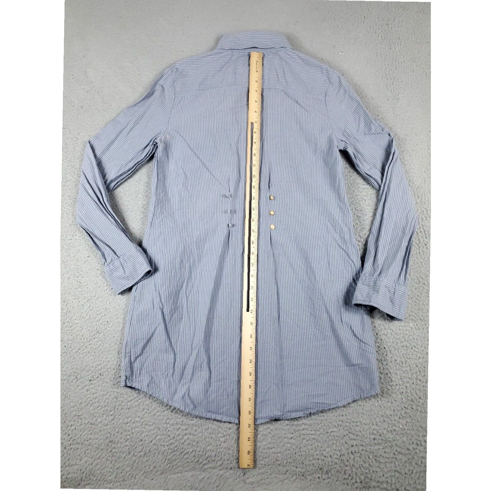 Tommy Hilfiger Tommy Hilfiger Womens Small Gray Striped Long Sleeve Shirt Dress Size S / US 4 / IT 40 - 5 Thumbnail