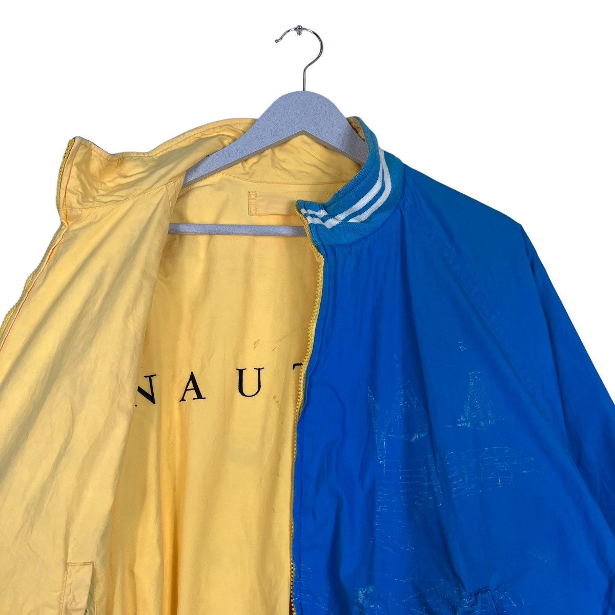 Mega Yacht × Nautica × Vintage 🔥 90s VINTAGE NAUTICA YACHT CLUB REVERSIBLE BOMBER JACKET Size US L / EU 52-54 / 3 - 10 Thumbnail