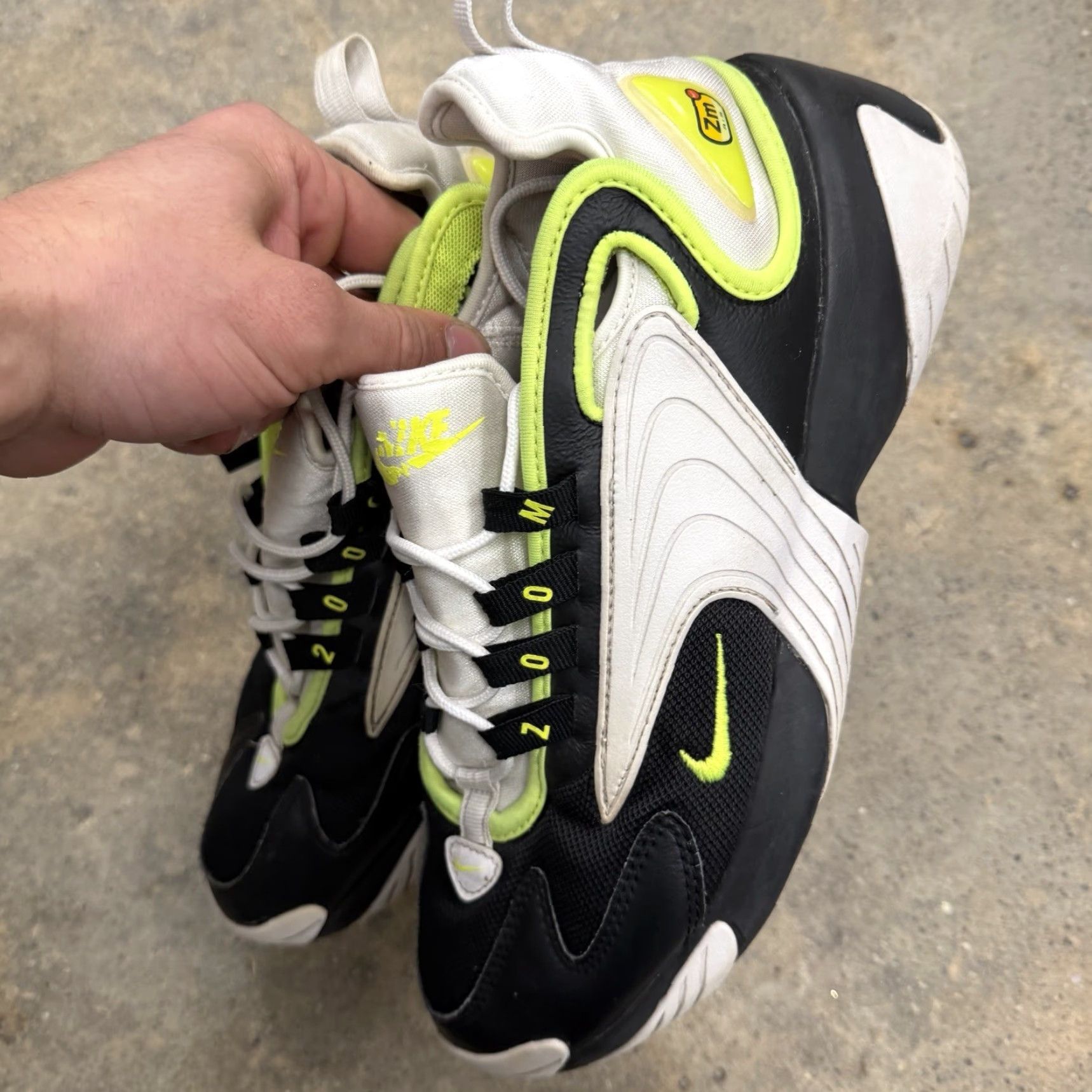 Nike Nike Zoom 2K Black White Volt Sneakers Men 7.5 A00269-004 Modern Vintage? No, 2019 Size US 8 / EU 41 - 7 Thumbnail