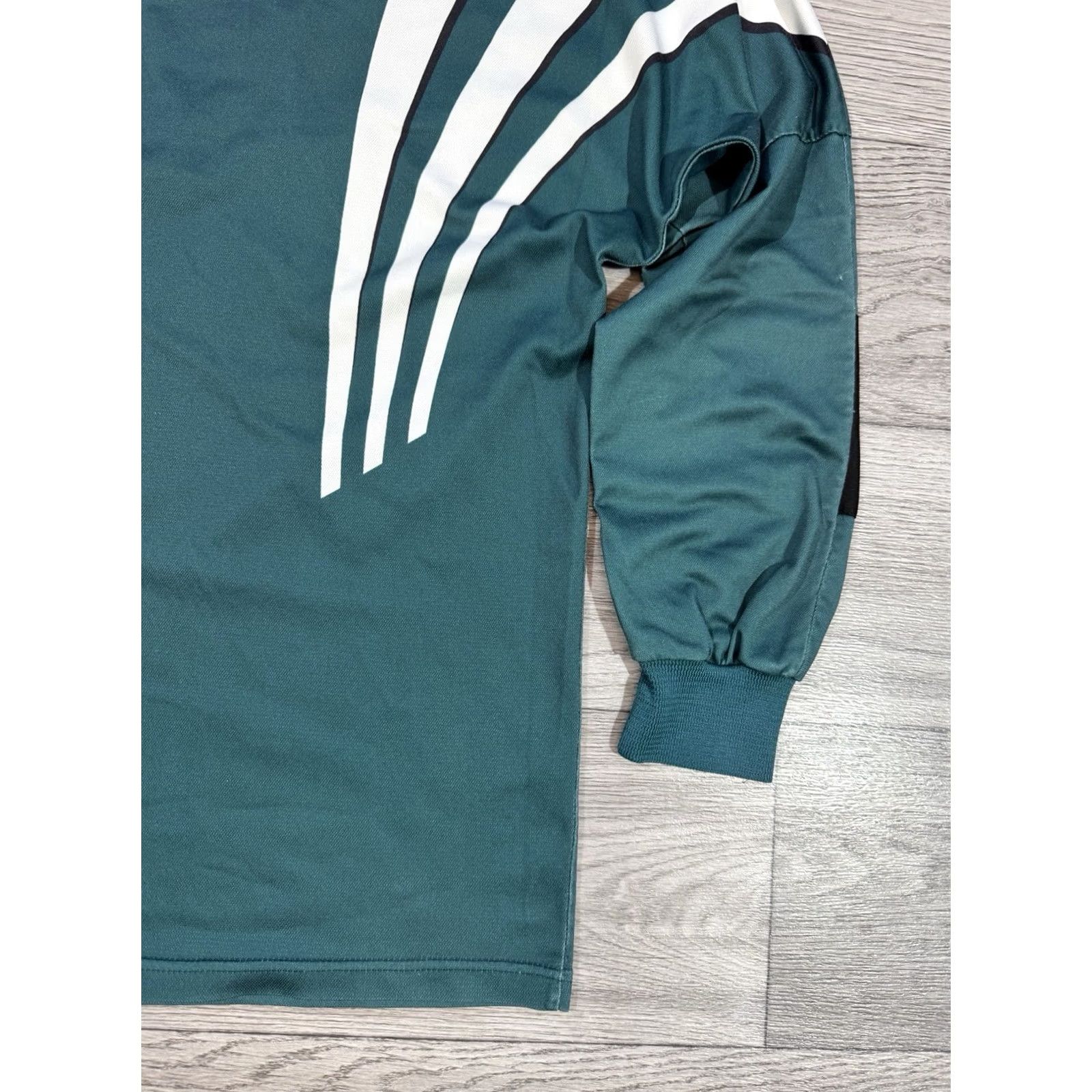 Adidas Adidas Jersey Shirt Long Sleeve Soccer XL White Green Men Size US XL / EU 56 / 4 - 7 Thumbnail