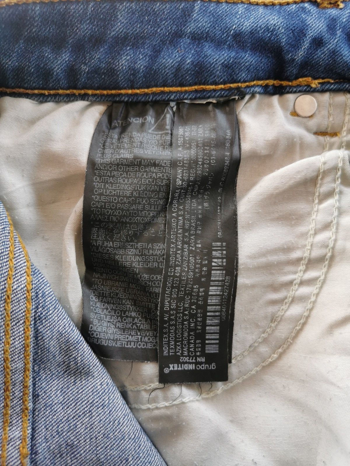 Seditionaries Thrashed Punk Zipper Text Distressed Zara Jeans Size US 32 / EU 48 - 9 Thumbnail