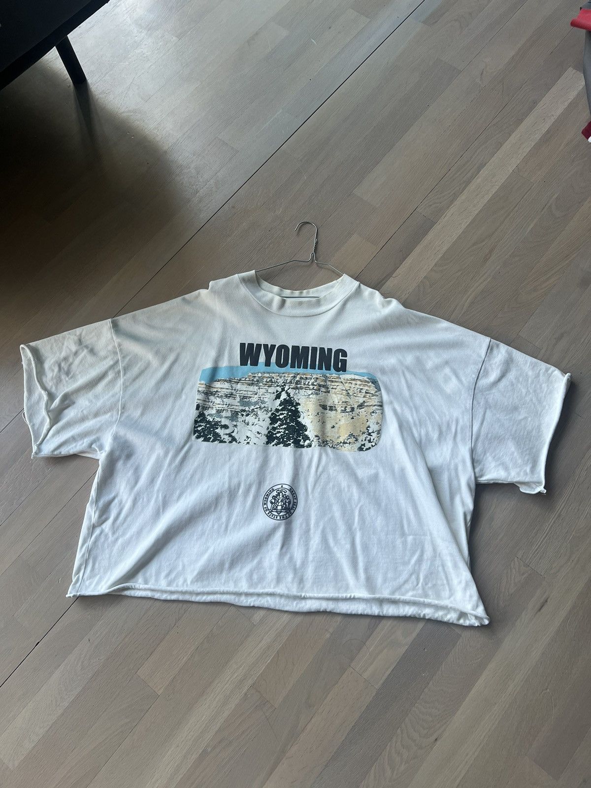 image of Kanye West x Yeezy Season Wyoming Sample Sunday Service T-Shirt in White, Men's (Size XL)