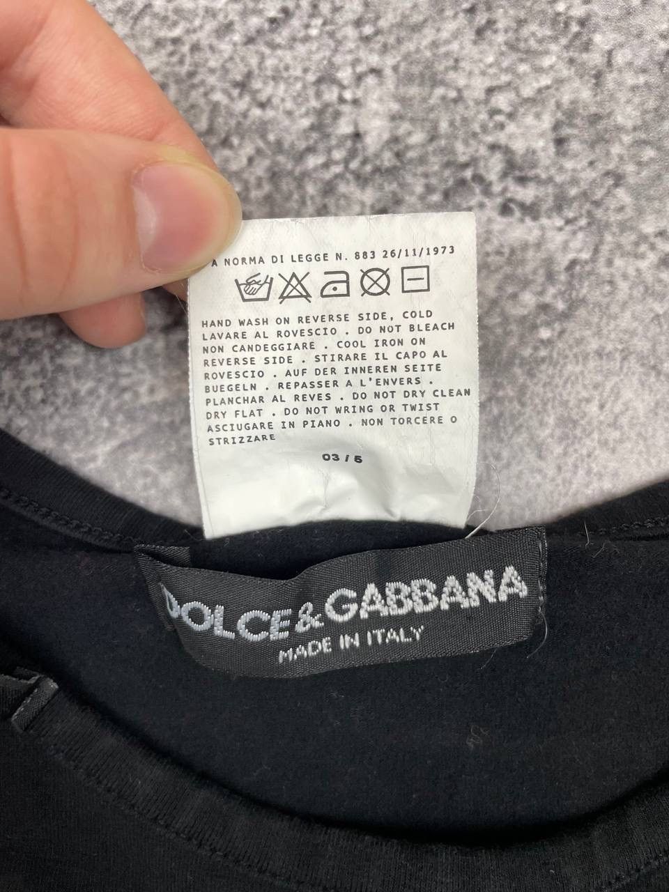 Dolce & Gabbana Dolce & Gabbana Men Cotton Long Sleeve T-Shirt Black Casual Size US L / EU 52-54 / 3 - 5 Thumbnail