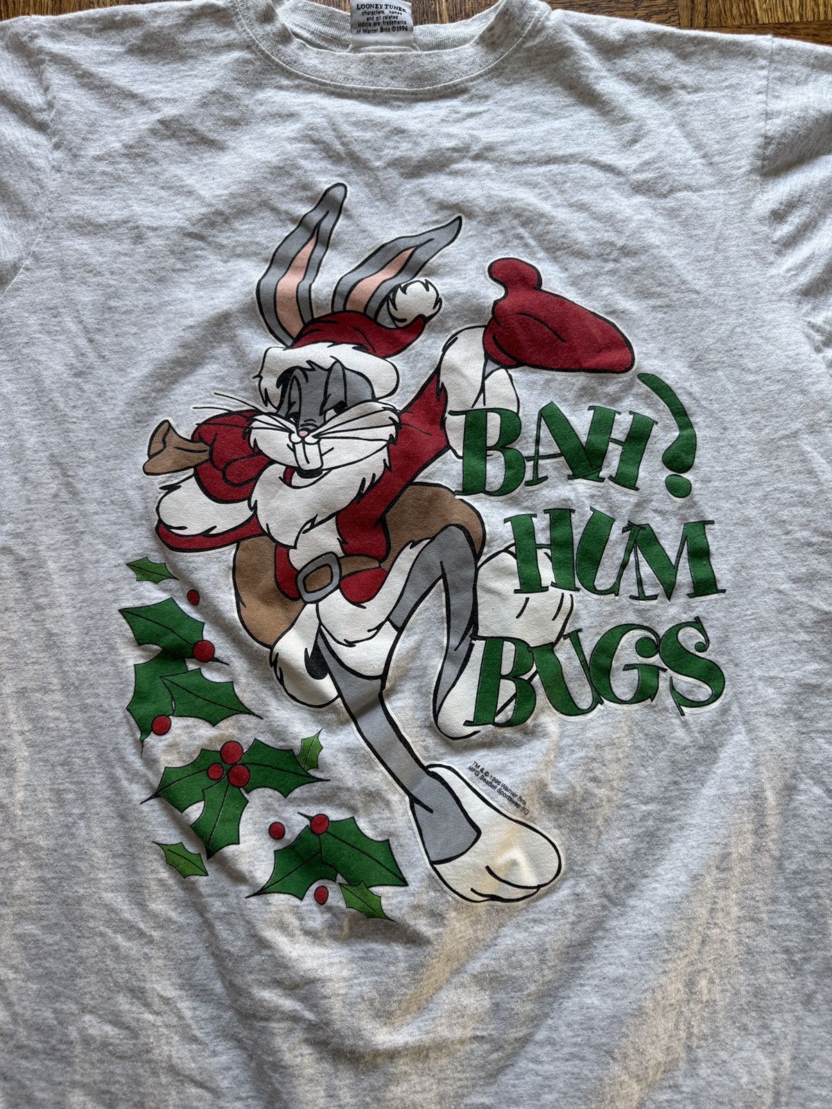 Vintage Vintage 90s Bugs Bunny Santa Christmas Sleepwear Graphic Tee Size US XL / EU 56 / 4 - 2 Thumbnail