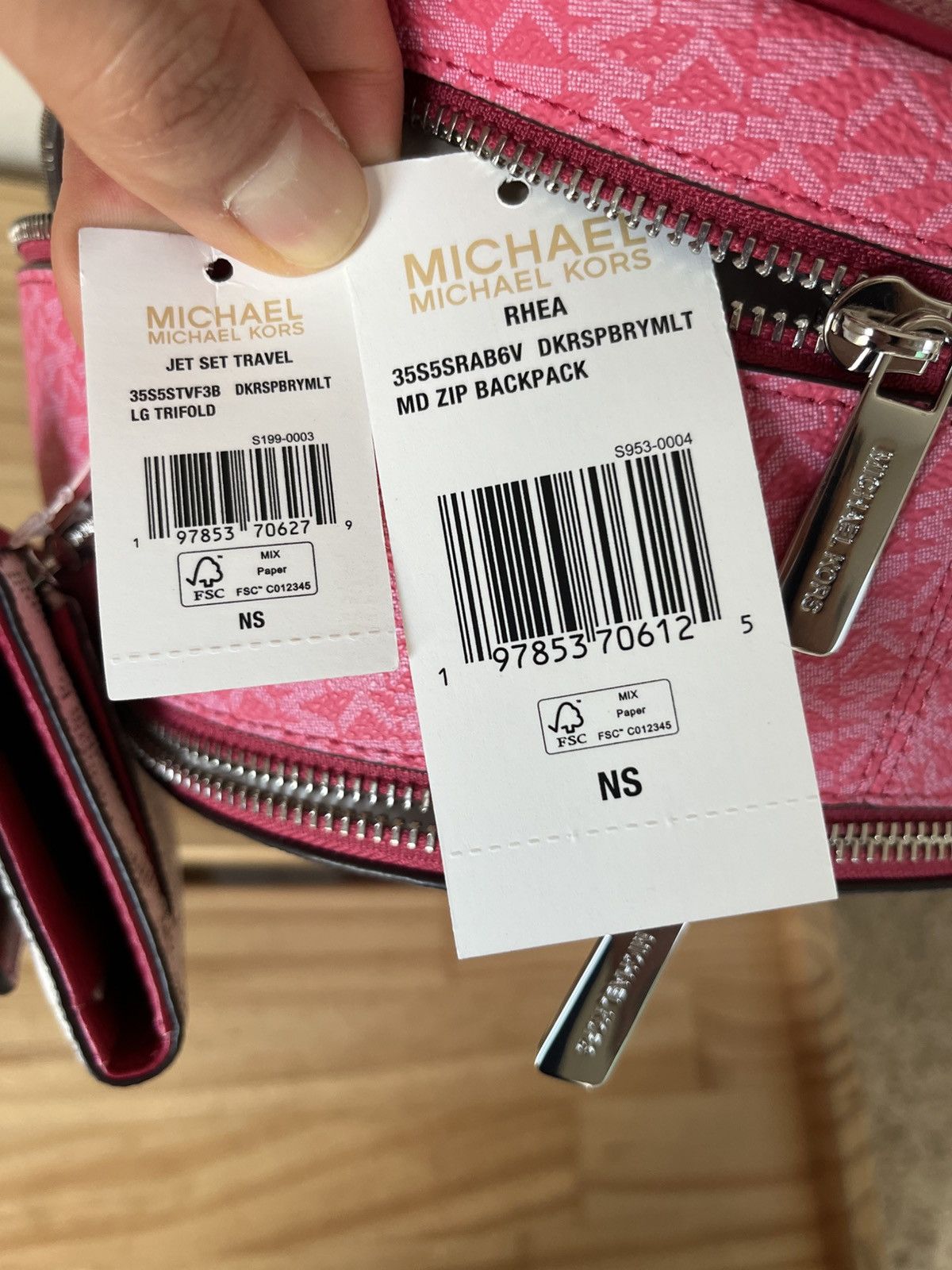 Michael Kors Michael Kors Rhea medium zip backpack set Size ONE SIZE - 7 Thumbnail