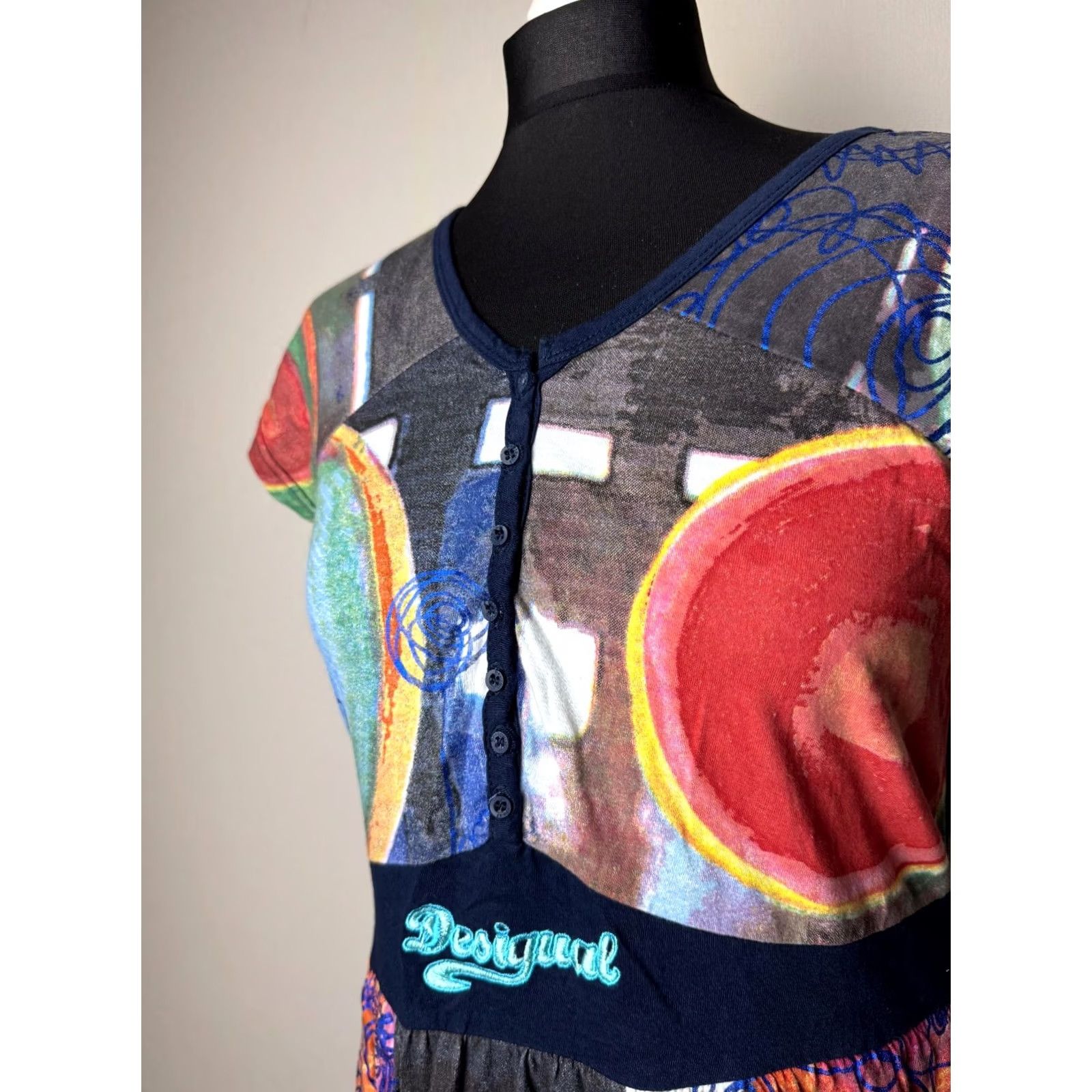 Desigual Desigual multicoloured dress Size L womens Size L / US 10 / IT 46 - 2 Thumbnail