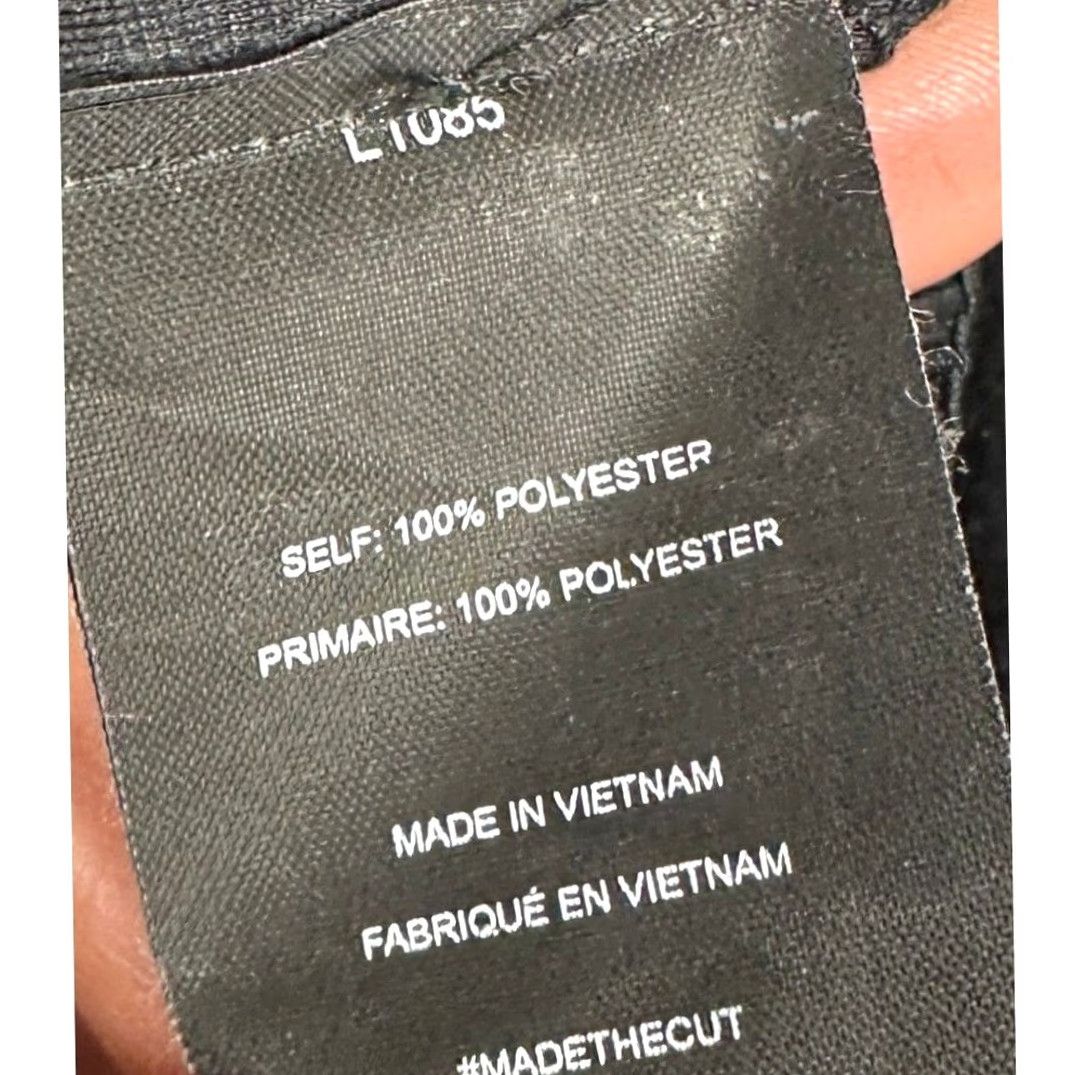 UES Clothing Cuts AO Jogger Pants Mens Large Black Chino Slim Tapered Flat Front Button Zip Pocket Modern Office Travel Mens Size US 33 - 5 Thumbnail